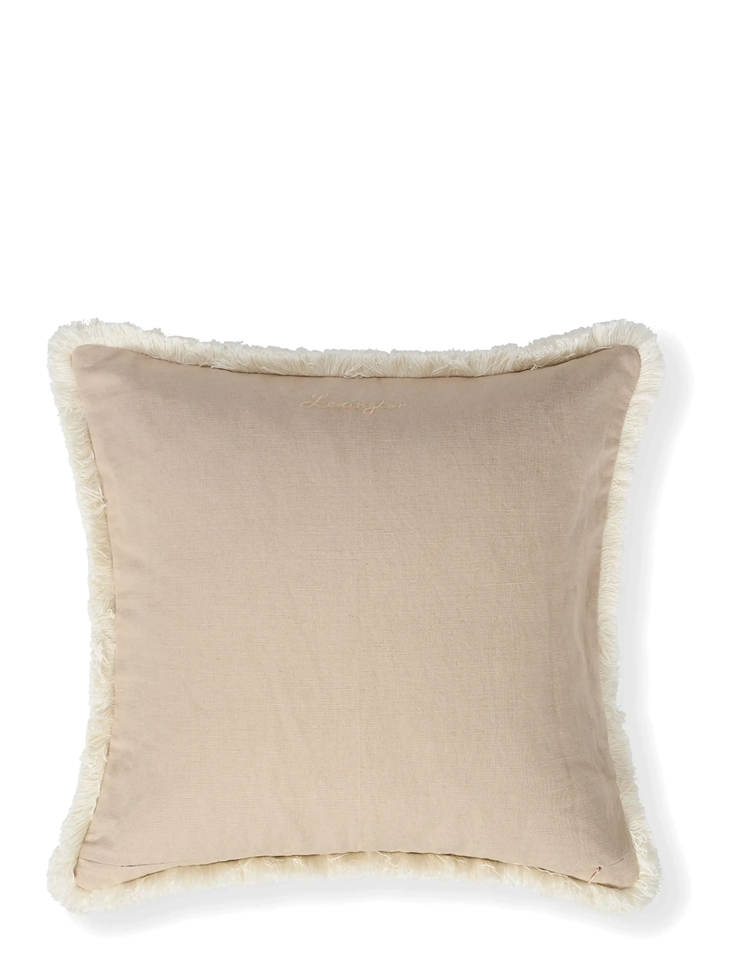 Lexington Home - Linen/Cotton Fringe Pillow Cover - beige - 2
