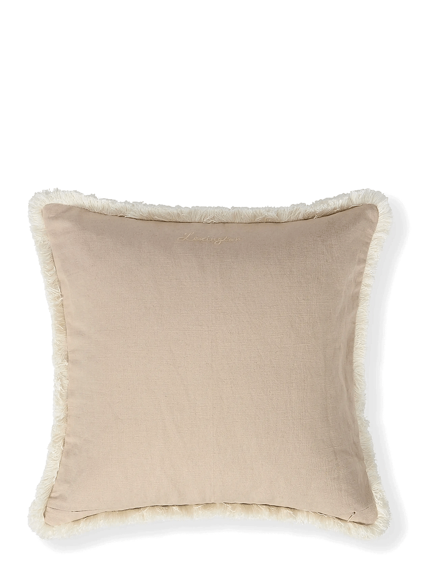 Lexington Home - Linen/Cotton Fringe Pillow Cover - beige - 2