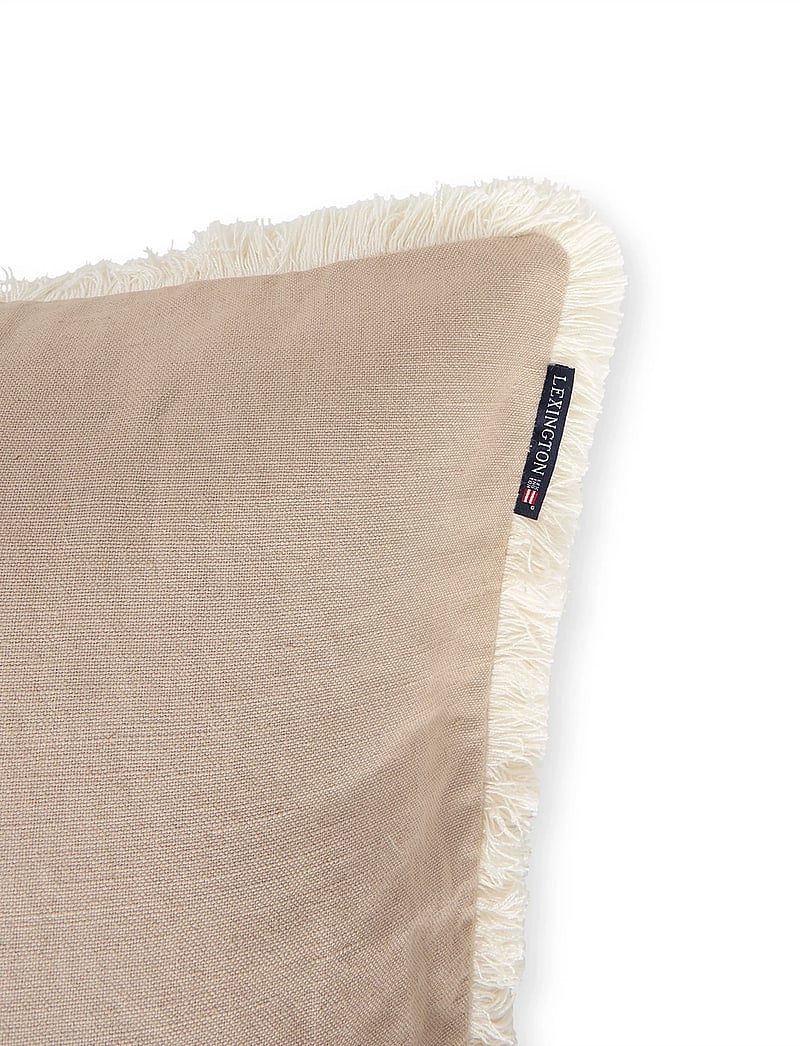 Lexington Home - Linen/Cotton Fringe Pillow Cover - kissenbezüge - beige - 3
