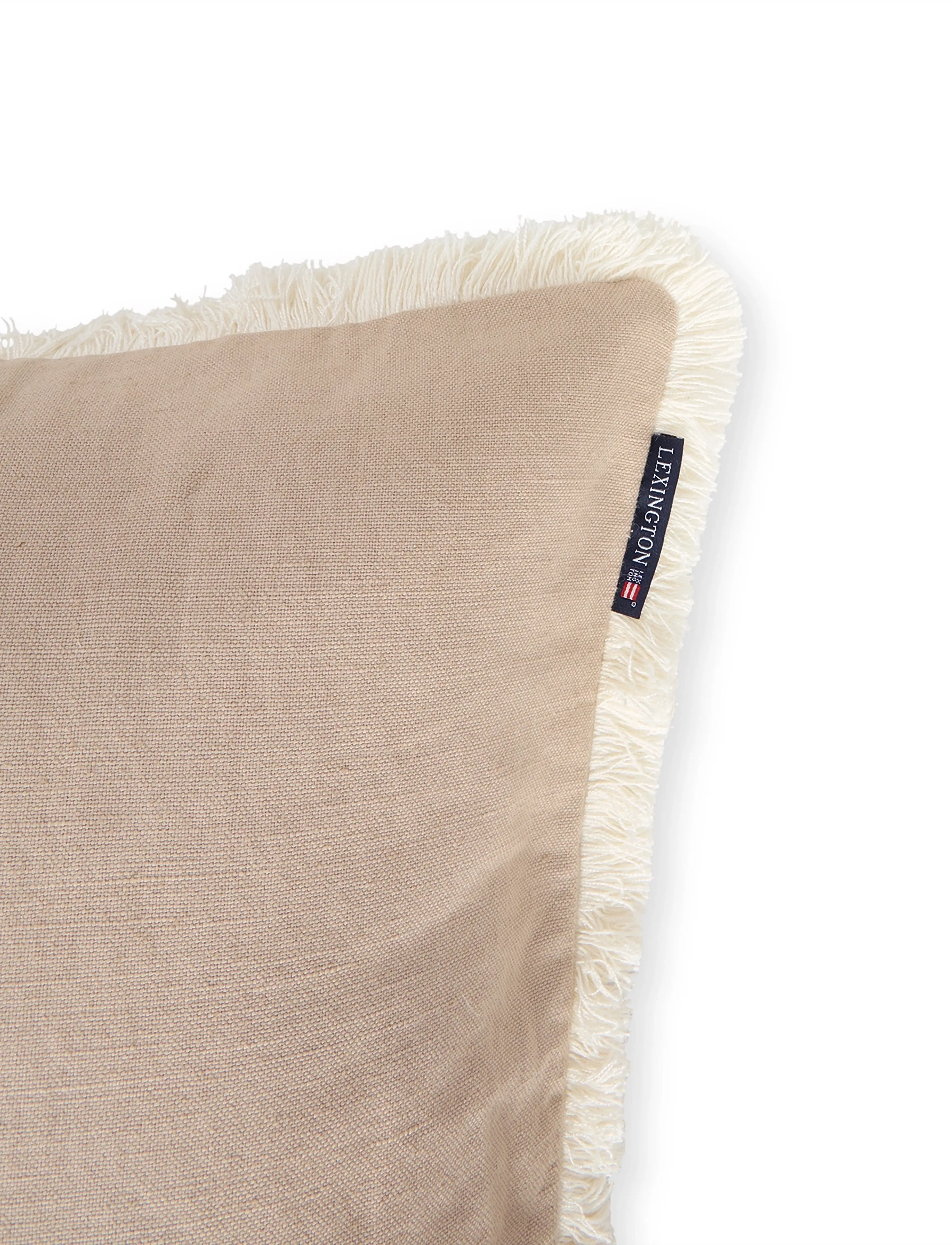 Lexington Home - Linen/Cotton Fringe Pillow Cover - beige - 3