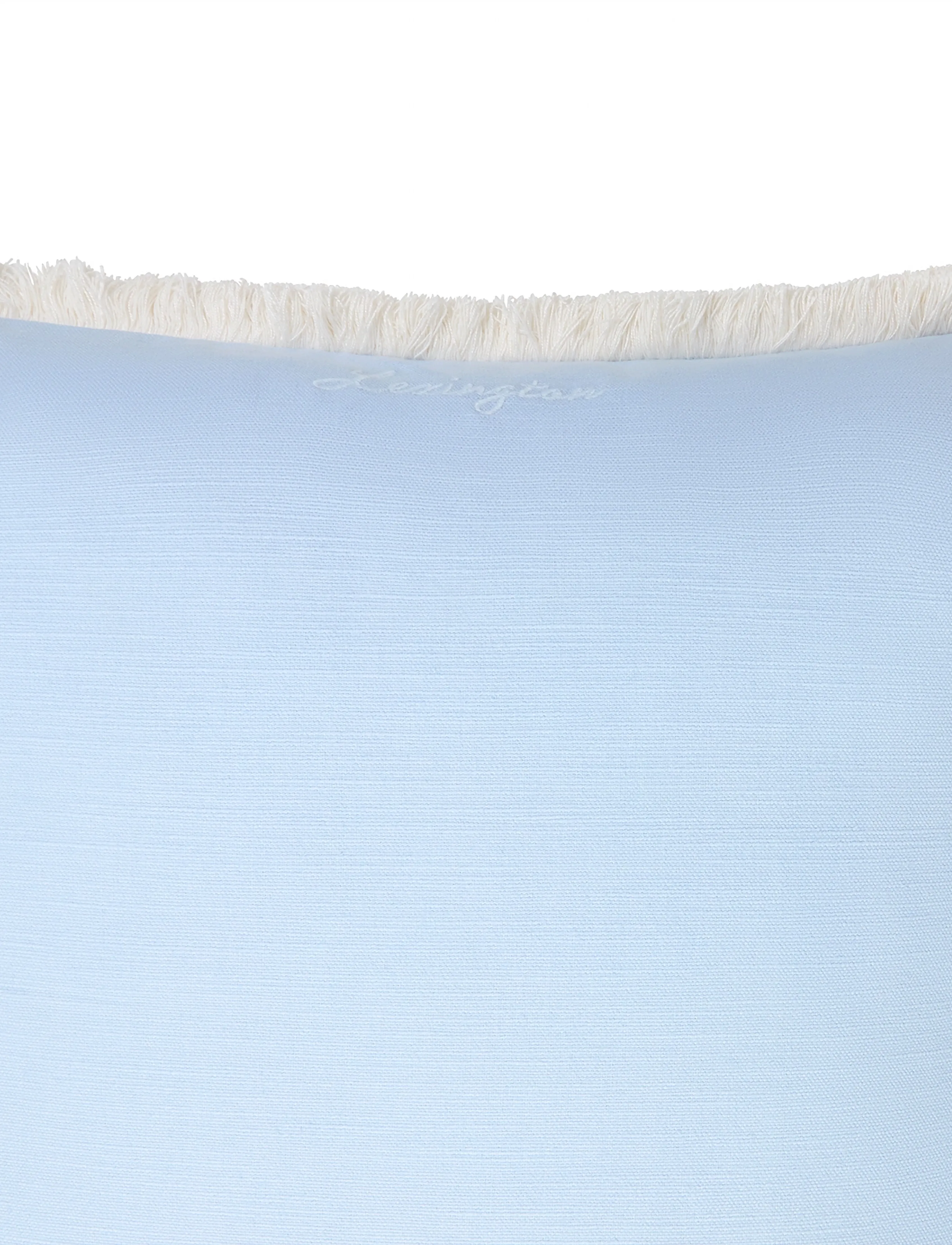 Lexington Home - Linen/Cotton Fringe Pillow Cover - blue - 2