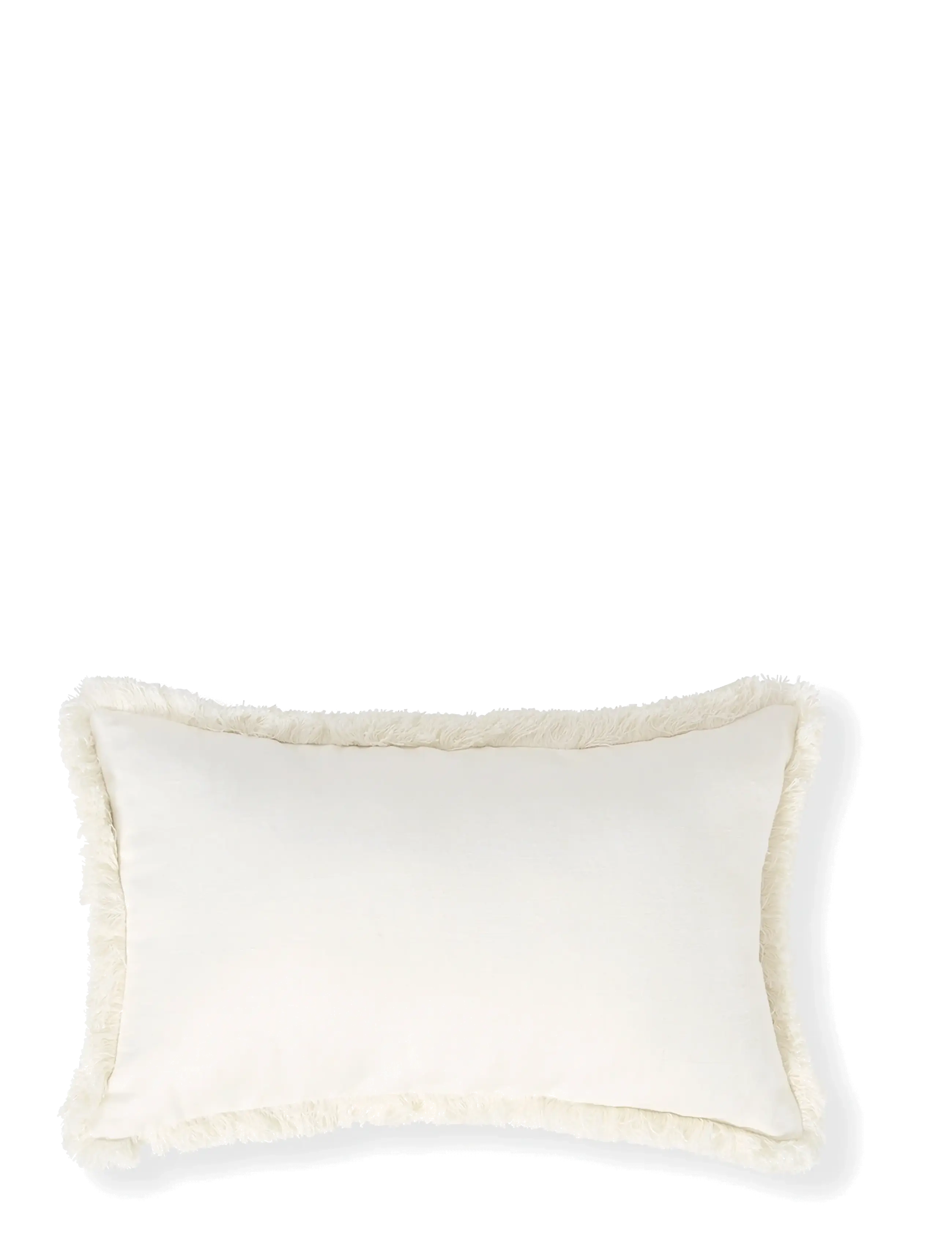 Lexington Home Linen/Cotton Fringe 50x30 Pillow - Lexington Home - WHITE / cream