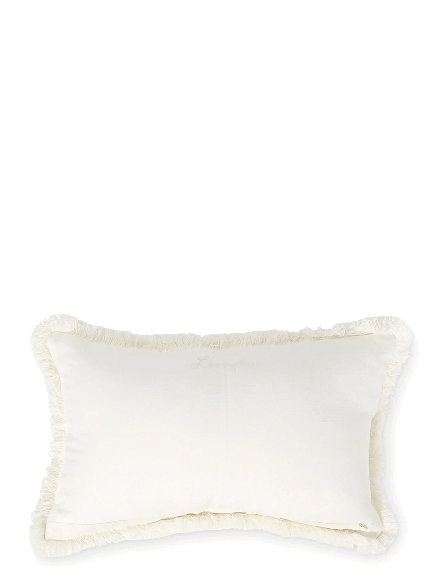 Lexington Home - Linen/Cotton Fringe 50x30 Pillow - white - 2