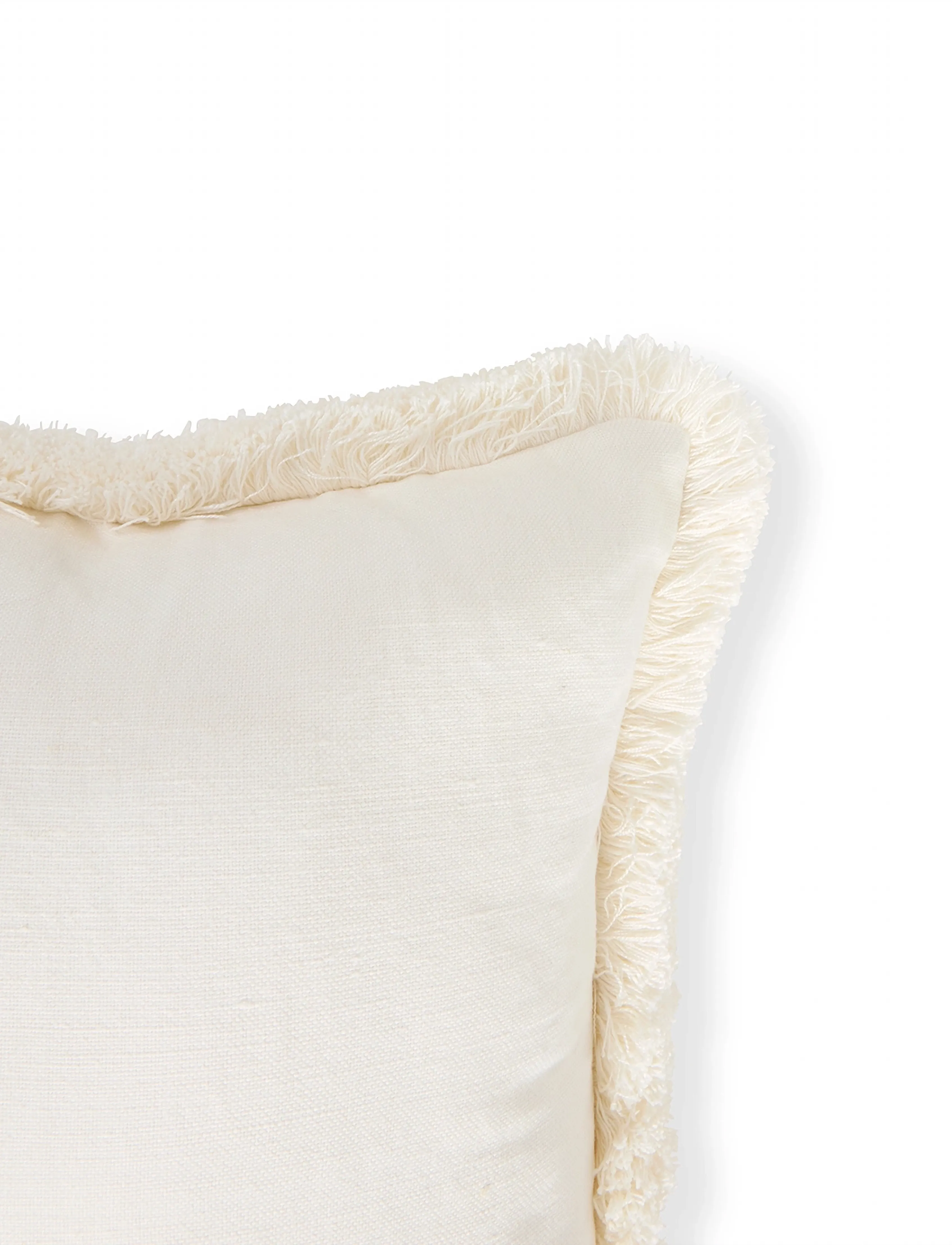 Lexington Home - Linen/Cotton Fringe 50x30 Pillow - white - 3