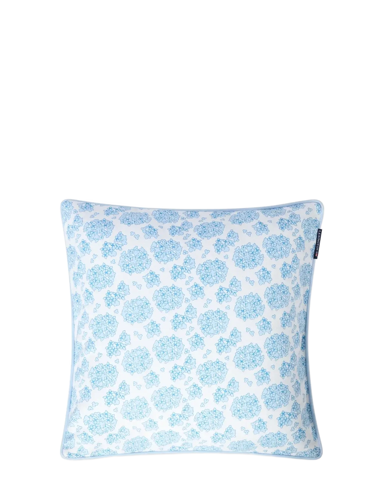 Lexington Home Floral Printed Organic Cotton Pillow Cover, Pudebetræk, Blå, Str: 50X50