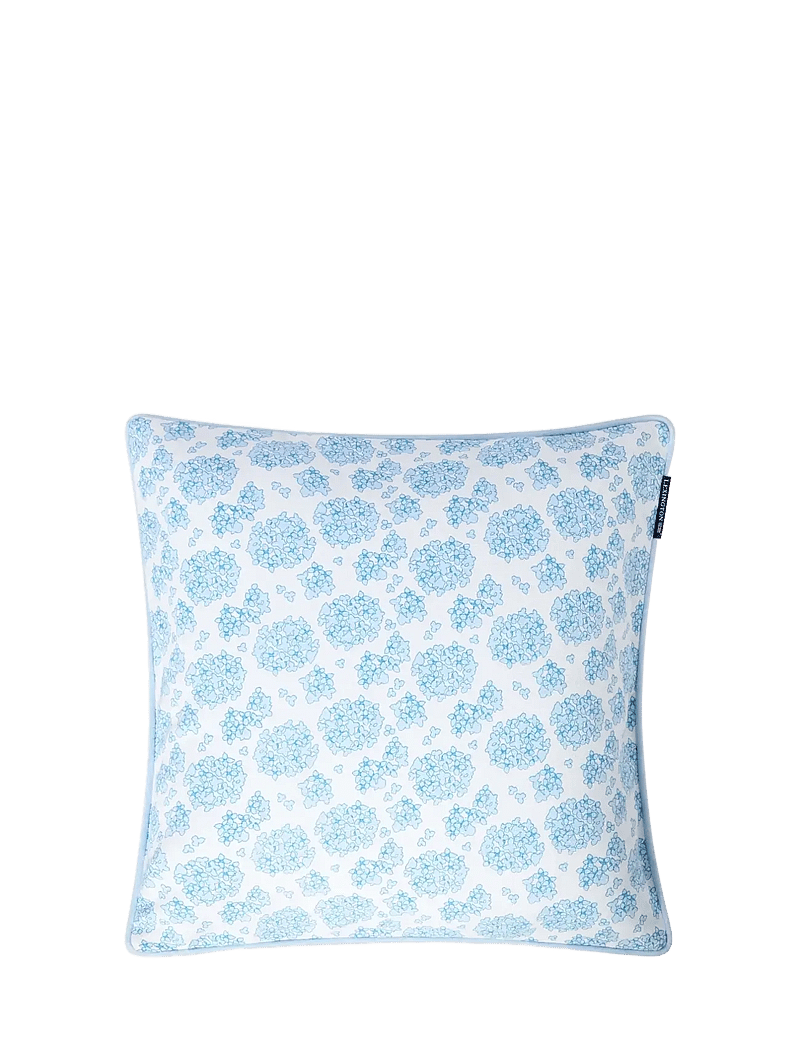 Lexington Home - Floral Printed Organic Cotton Pillow Cover - kuddfodral - blue/white - 0