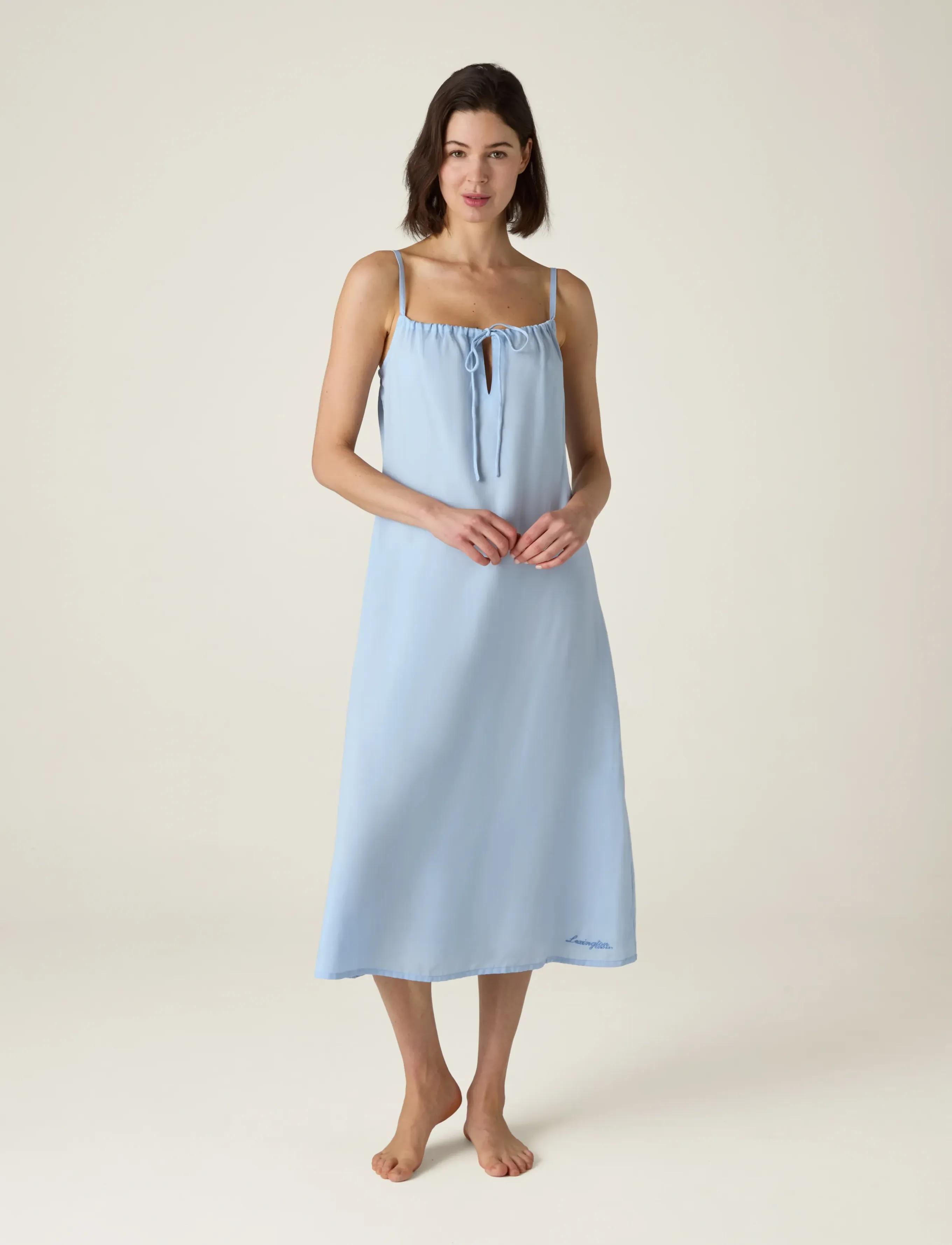 Lexington Home Lyocell Nightgown, Kvinder, Natkjole, Blå, Str: S