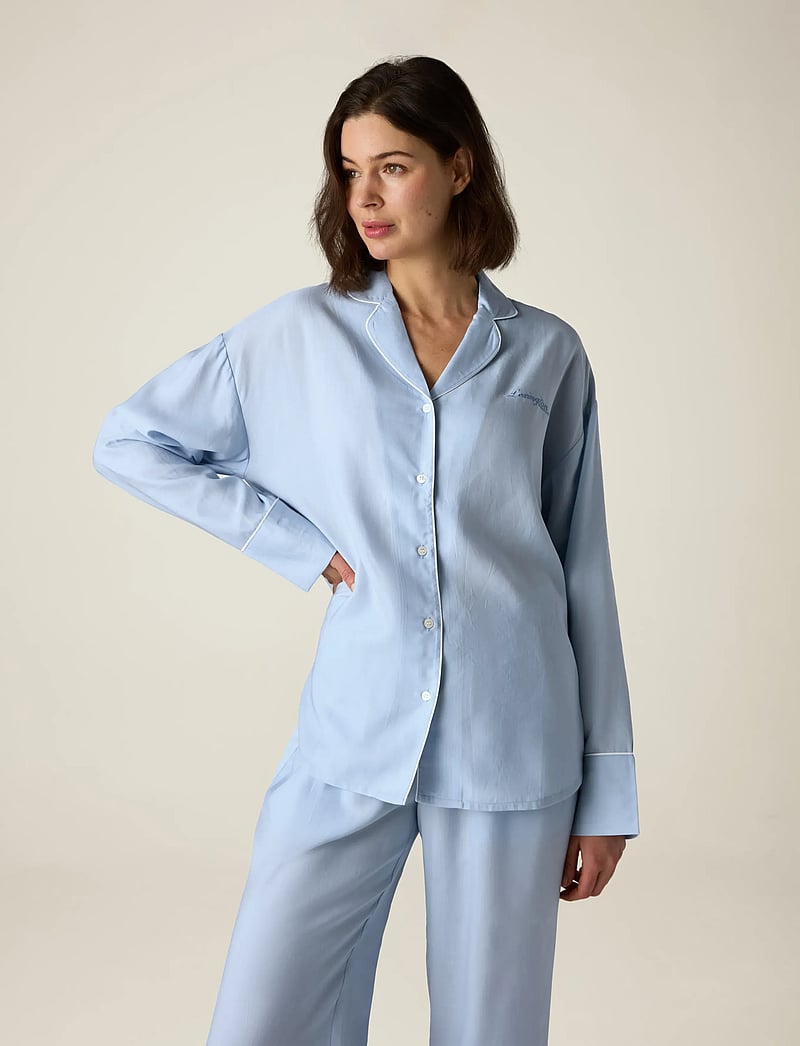 Lexington Home - Lyocell Pajama Set - pyjamas - light blue - 0