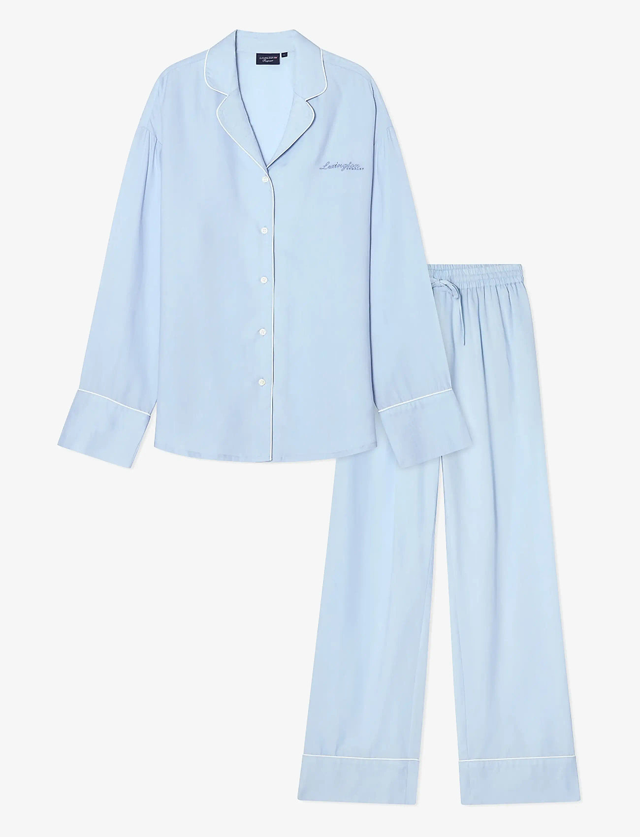 Lexington Home - Lyocell Pajama Set - pyjamas - light blue - 3