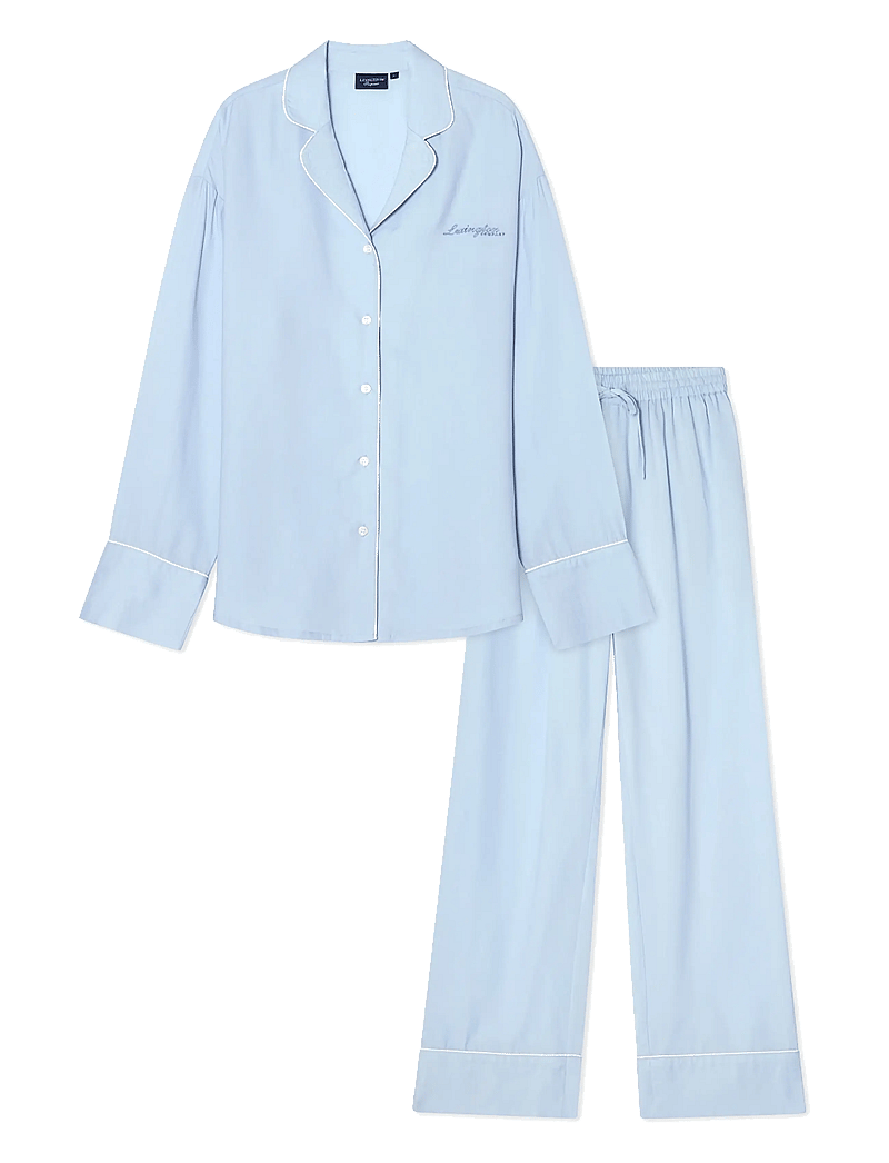 Lexington Home - Lyocell Pajama Set - pyjamas - light blue - 3