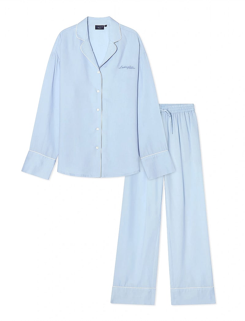 Lexington Home - Lyocell Pajama Set - pyjamas - light blue - 2