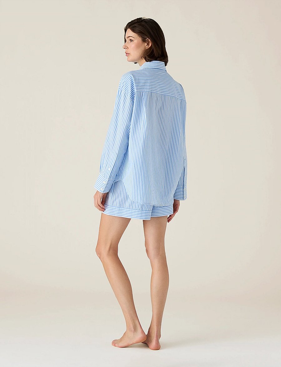 Lexington Home - Organic Cotton Poplin Pajama Set - pidžaamad - blue/white stripe - 3