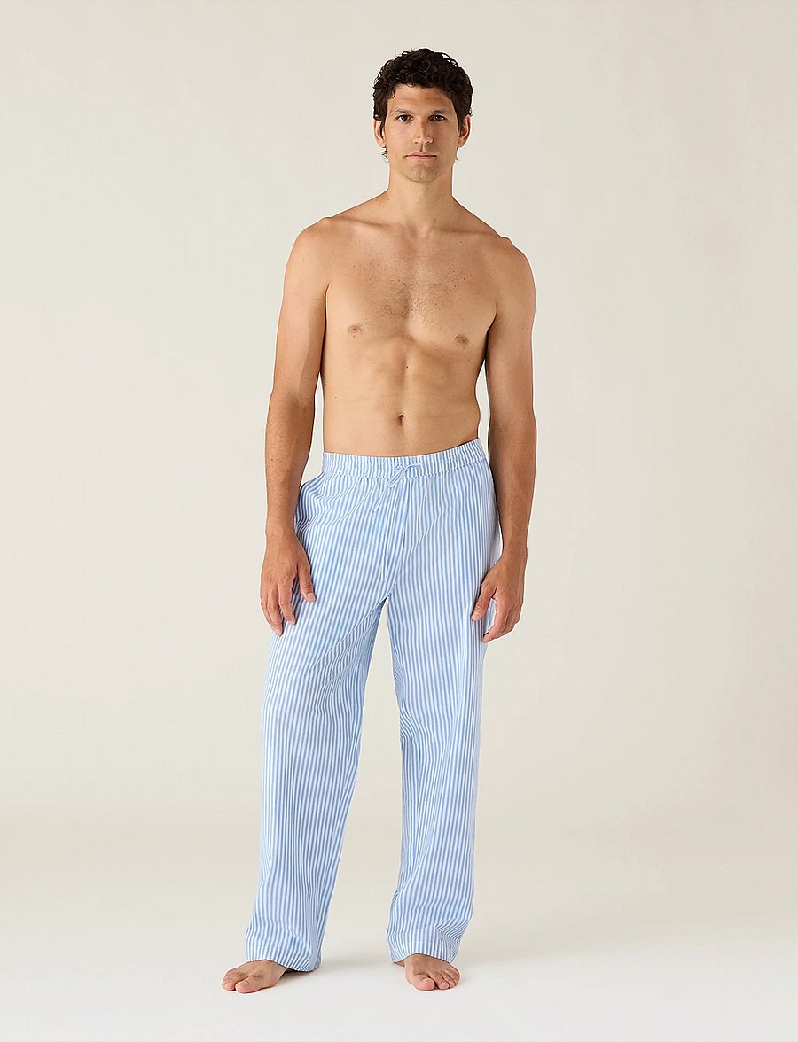 Lexington Home - Organic Cotton Poplin Pajama Pants - pidžaamapüksid - blue/white stripe - 0
