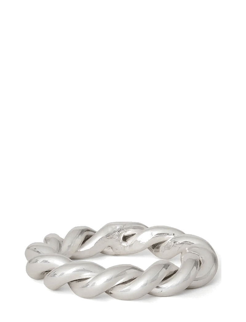 Lexington Home - Twisted Silver Plated Napkin Ring - servietringe & servietholdere - silver - 0
