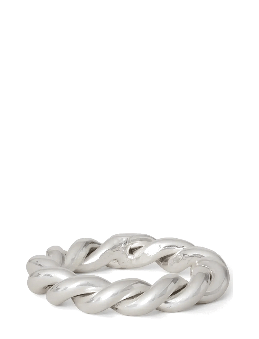Lexington Home - Twisted Silver Plated Napkin Ring - serviettenringe- & halter - silver - 0