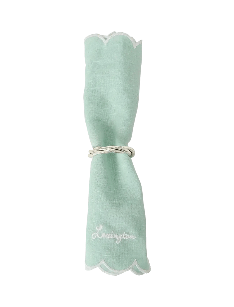 Lexington Home - Twisted Silver Plated Napkin Ring - servietringe & servietholdere - silver - 1