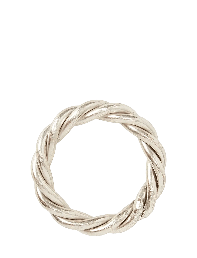 Lexington Home - Twisted Silver Plated Napkin Ring - servietringe & servietholdere - silver - 2