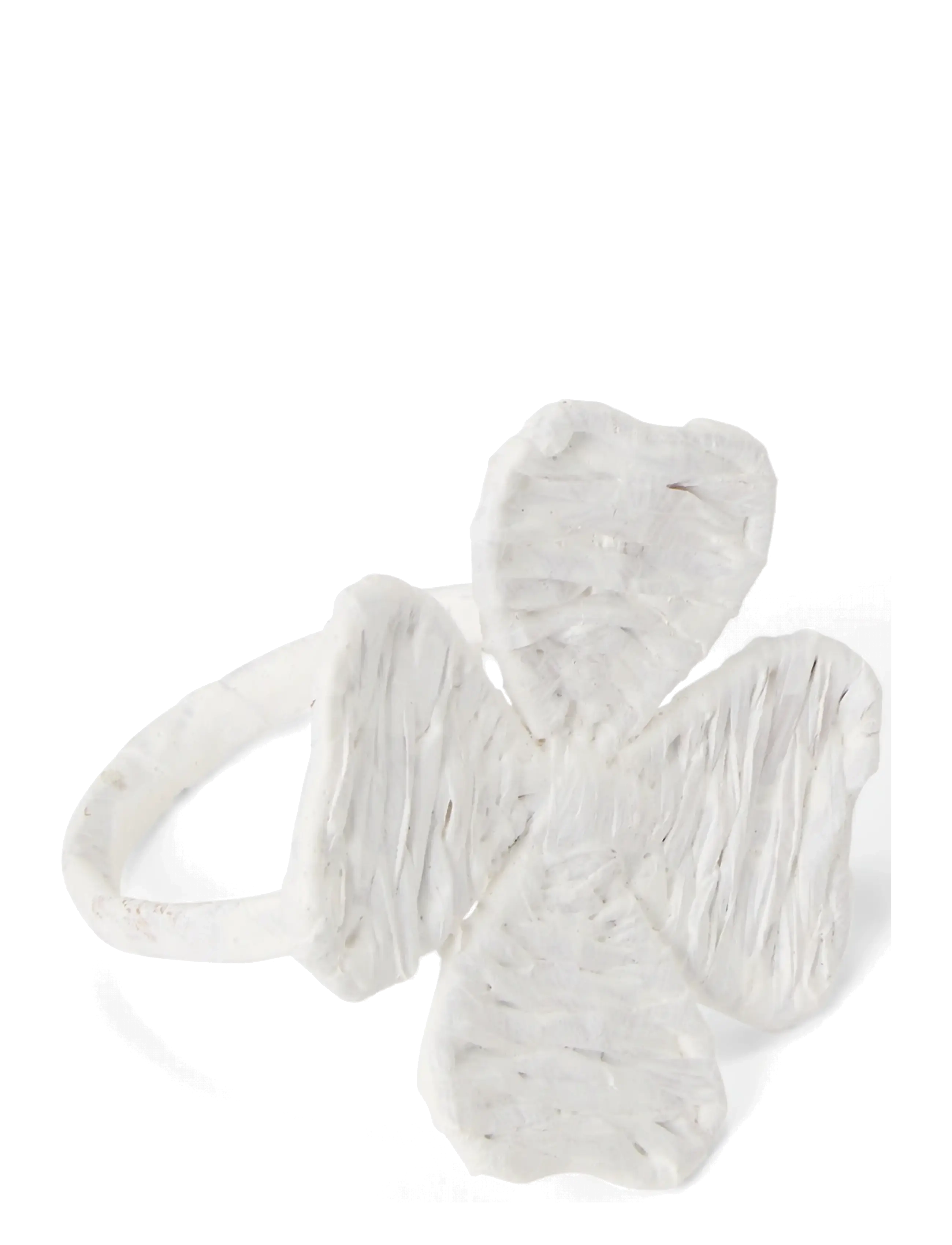 Lexington Home - Raffia Four-Leaf Clover Napkin Ring - servietringe & servietholdere - white - 2