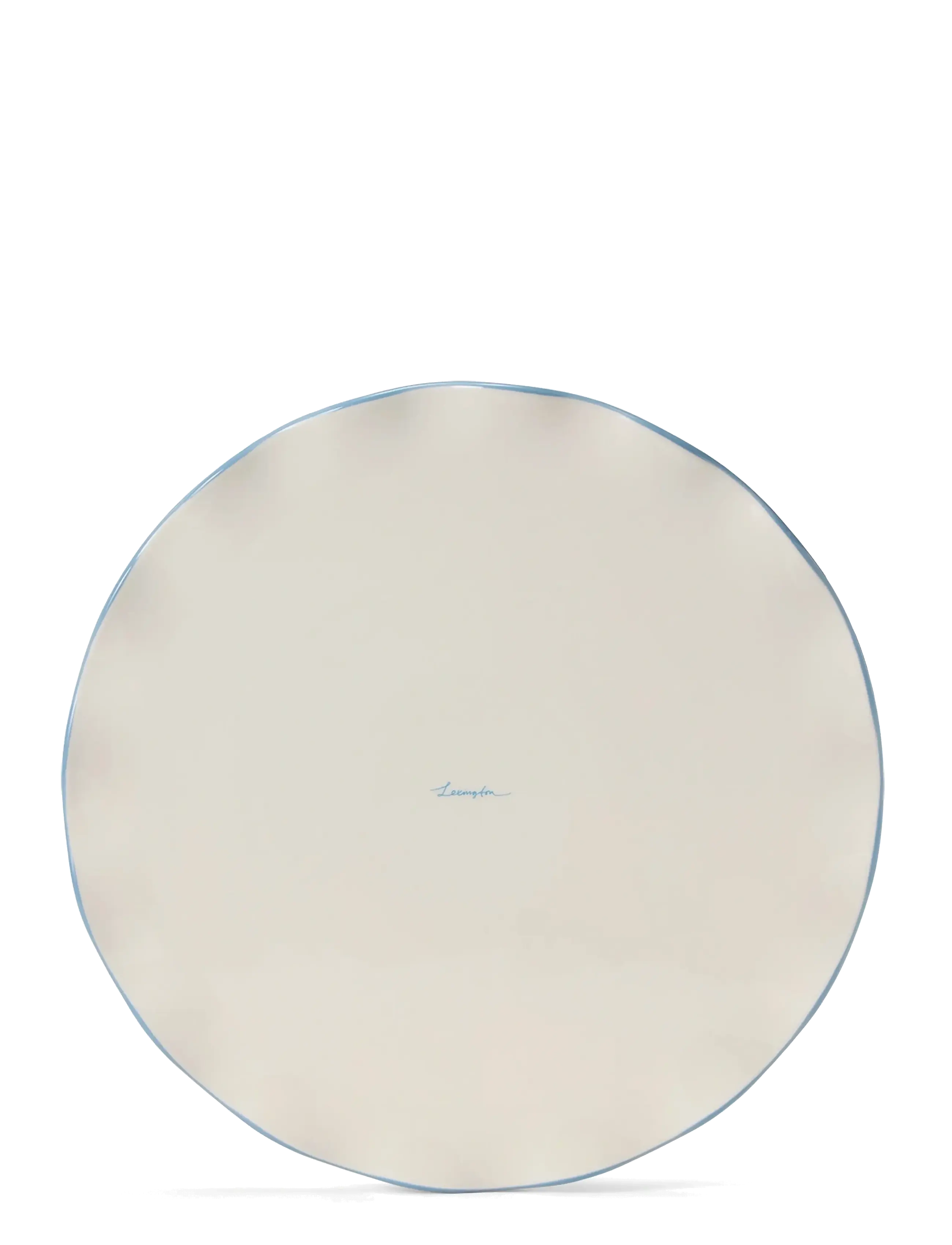 Lexington Home - Stoneware Wavy Cake Stand - white/blue - 2