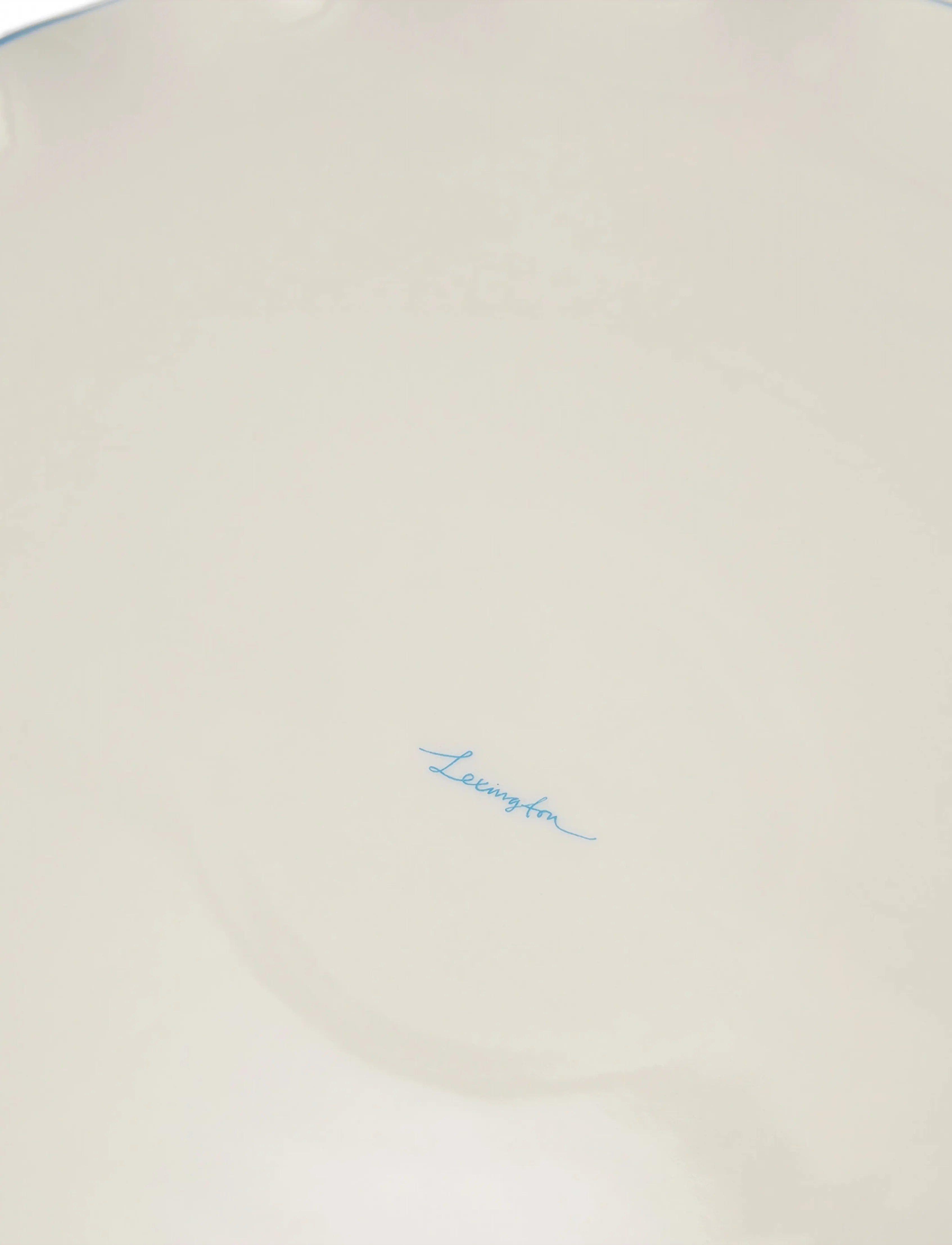 Lexington Home - Stoneware Wavy Cake Stand - white/blue - 3