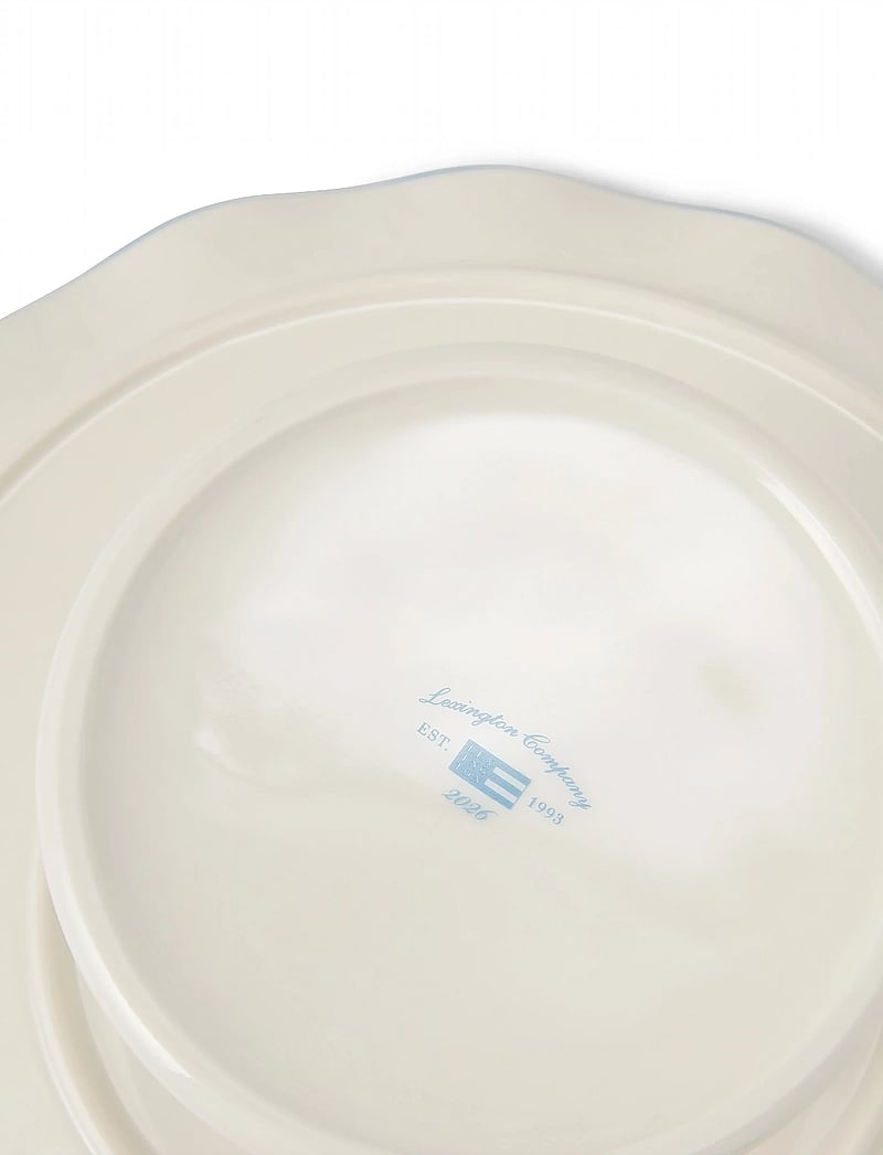 Lexington Home - Stoneware Wavy Cake Stand - kuchenplatten - white/blue - 4