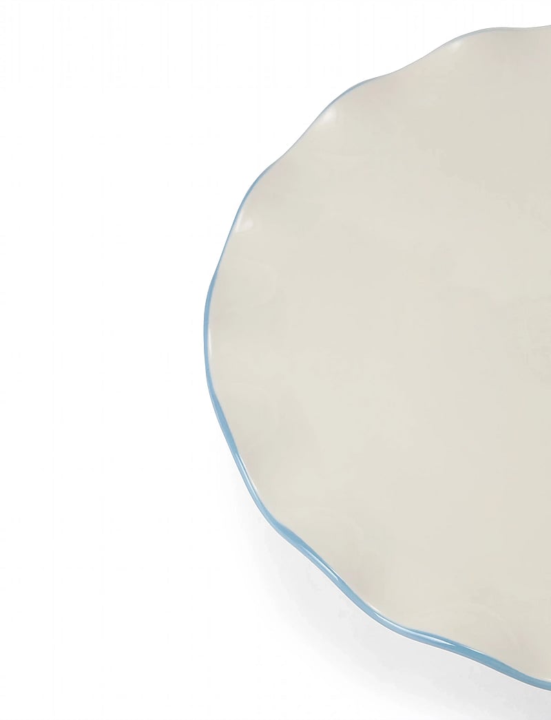 Lexington Home - Stoneware Wavy Cake Stand - kuchenplatten - white/blue - 5