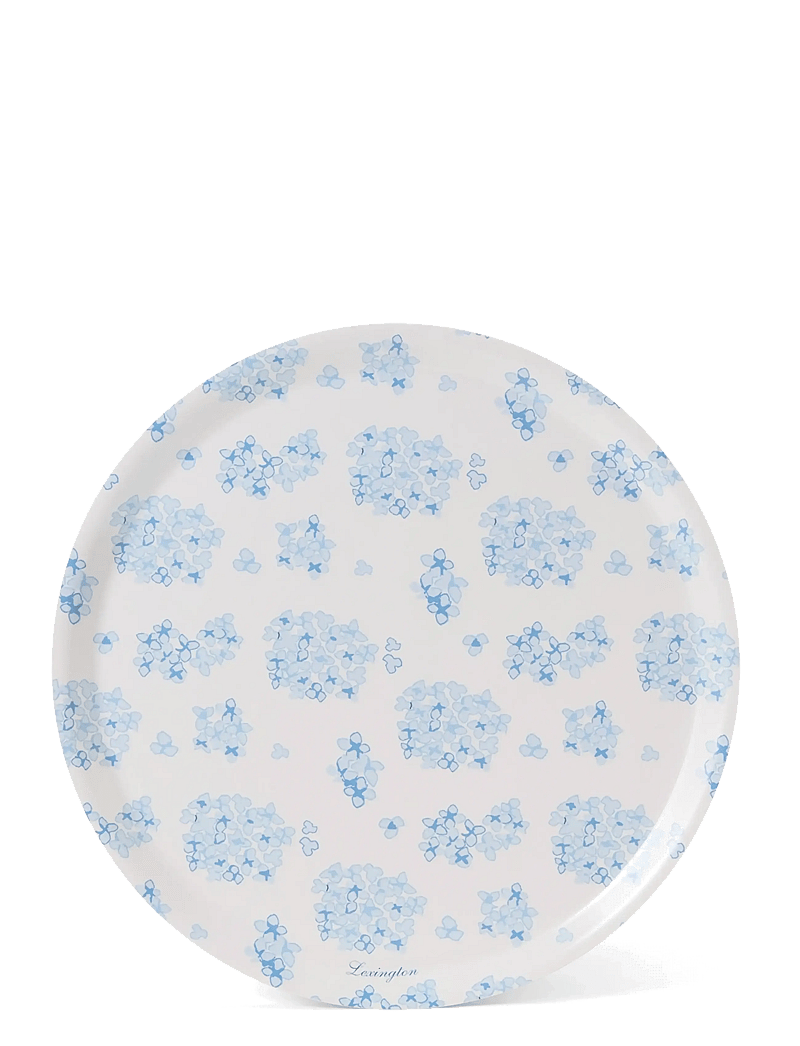 Lexington Home - Laminated Round Tray - kandikud - blue/white - 1