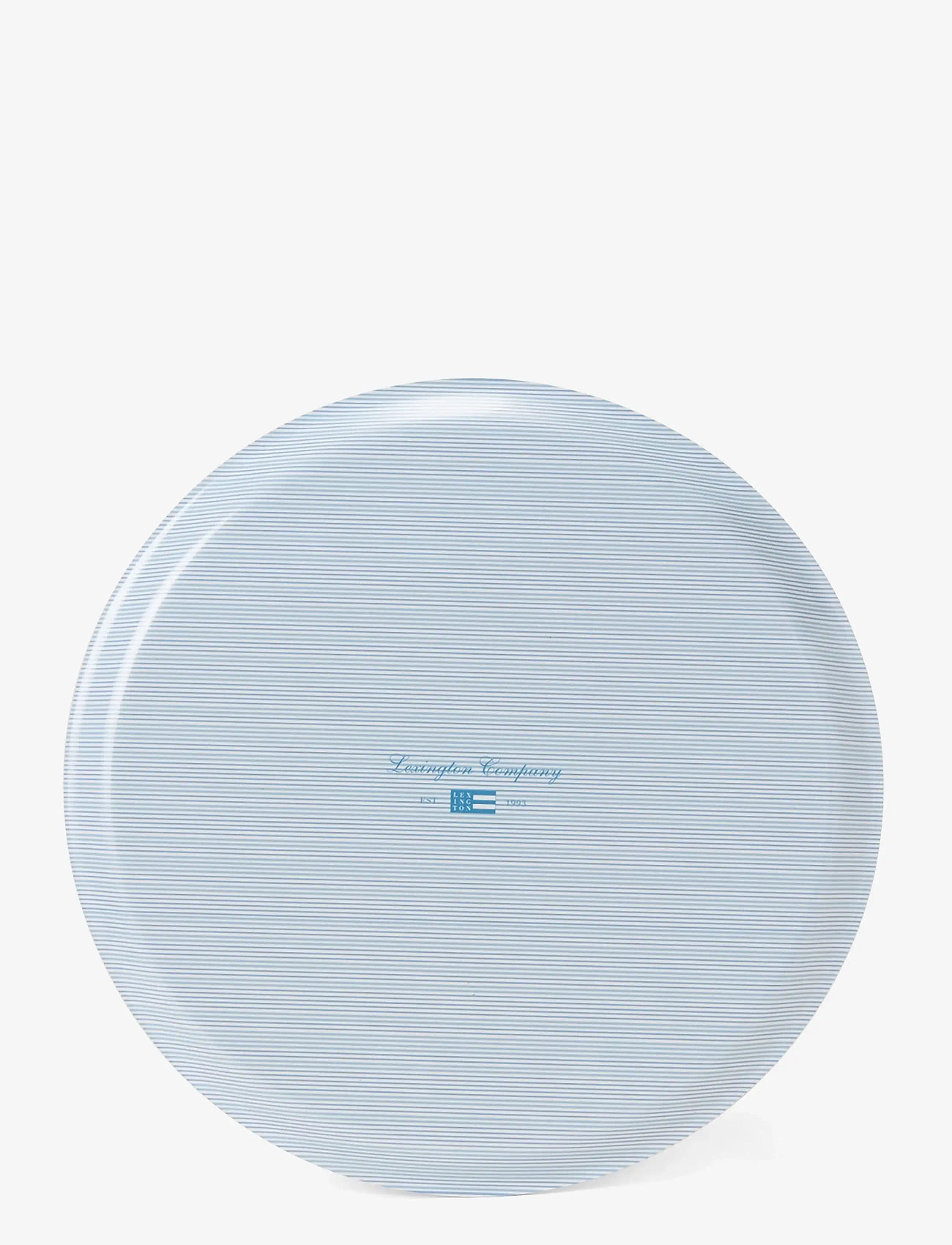 Lexington Home - Laminated Round Tray - serveringsbakker - blue/white - 2