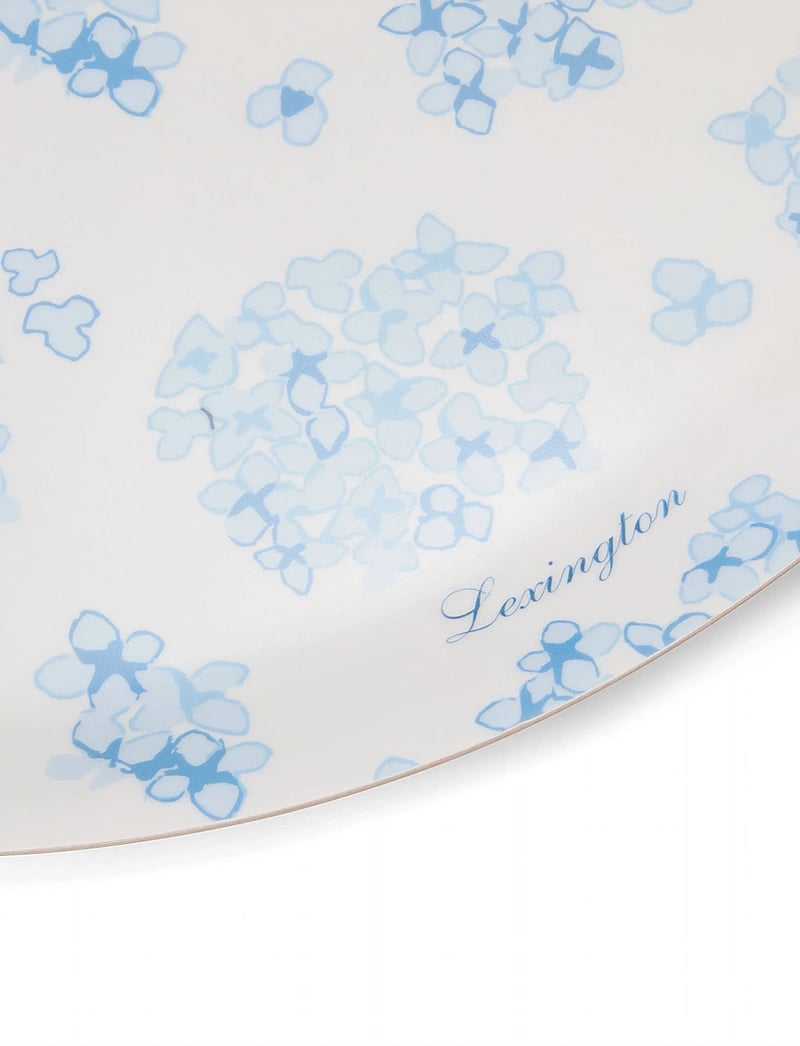 Lexington Home - Laminated Round Tray - kandikud - blue/white - 3