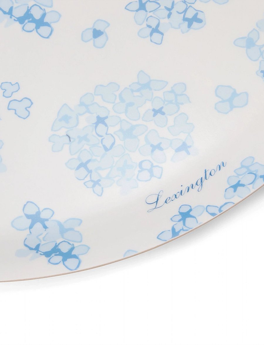 Lexington Home - Laminated Round Tray - blue/white - 3