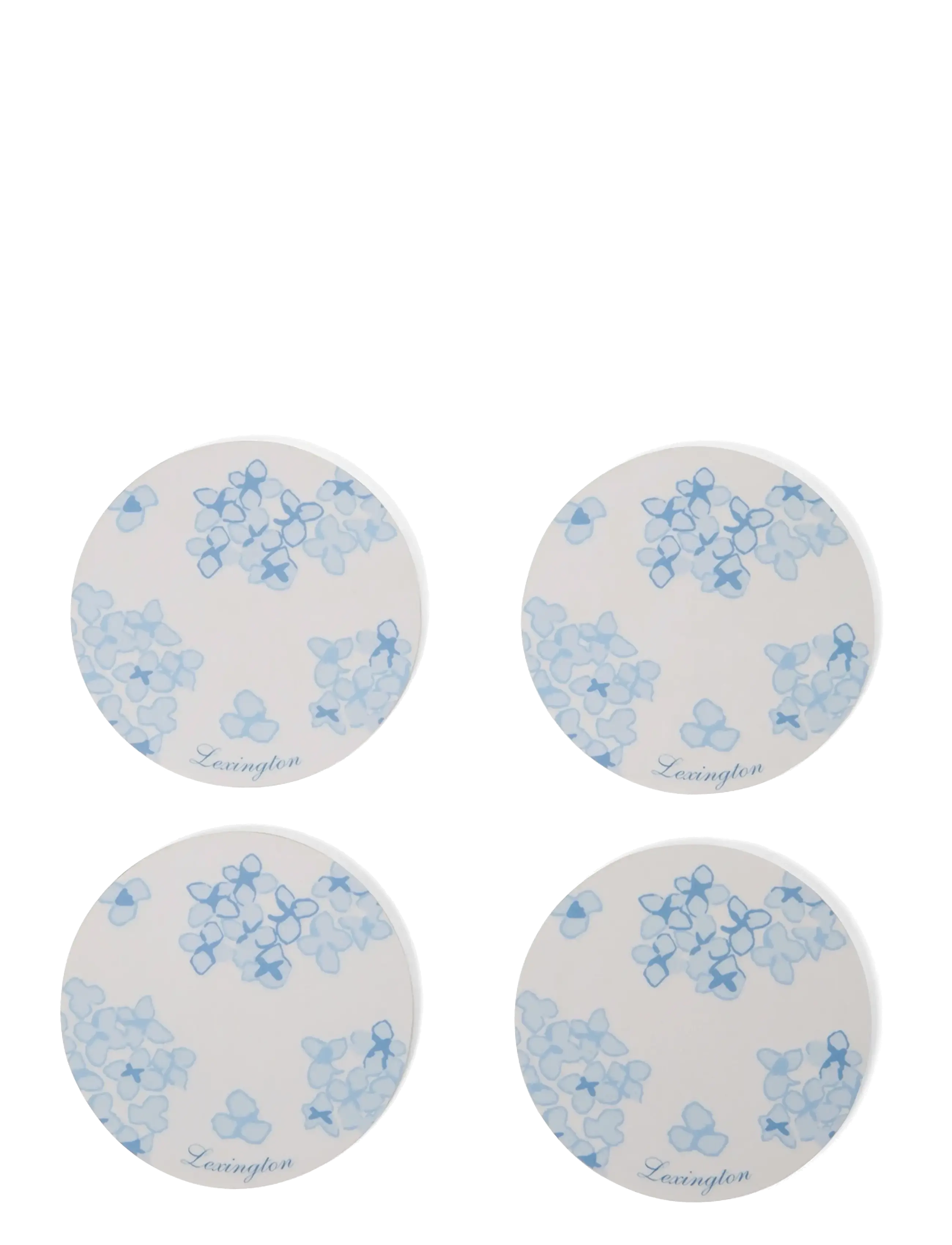 Lexington Home Laminated Double-Sided Coaster (set of 4) - Nyheder - BLUE/WHITE / blue