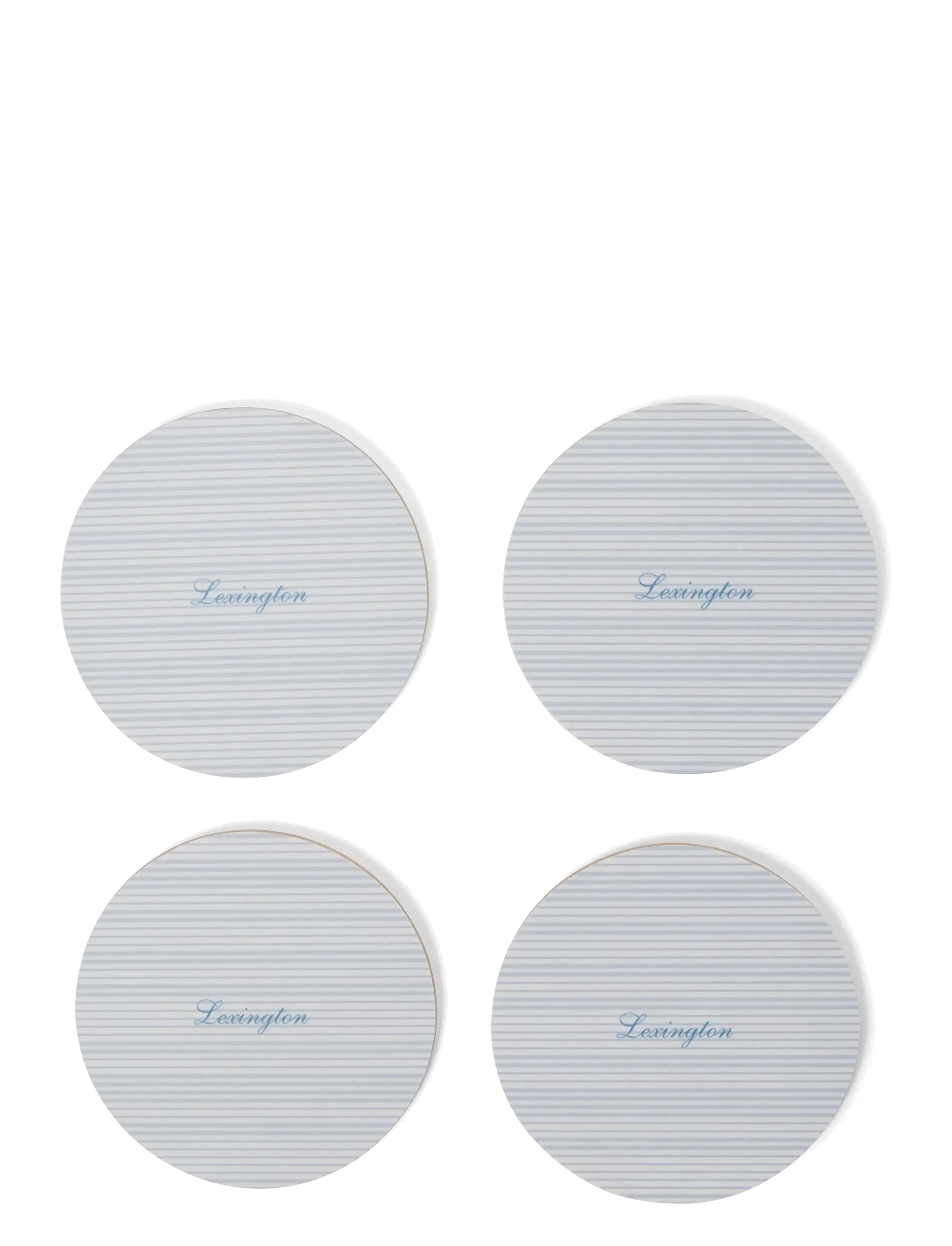 Lexington Home - Laminated Double-Sided Coaster (set of 4) - podstawki - blue/white - 2