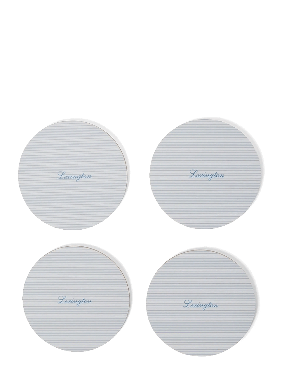 Lexington Home - Laminated Double-Sided Coaster (set of 4) - tassialused - blue/white - 2