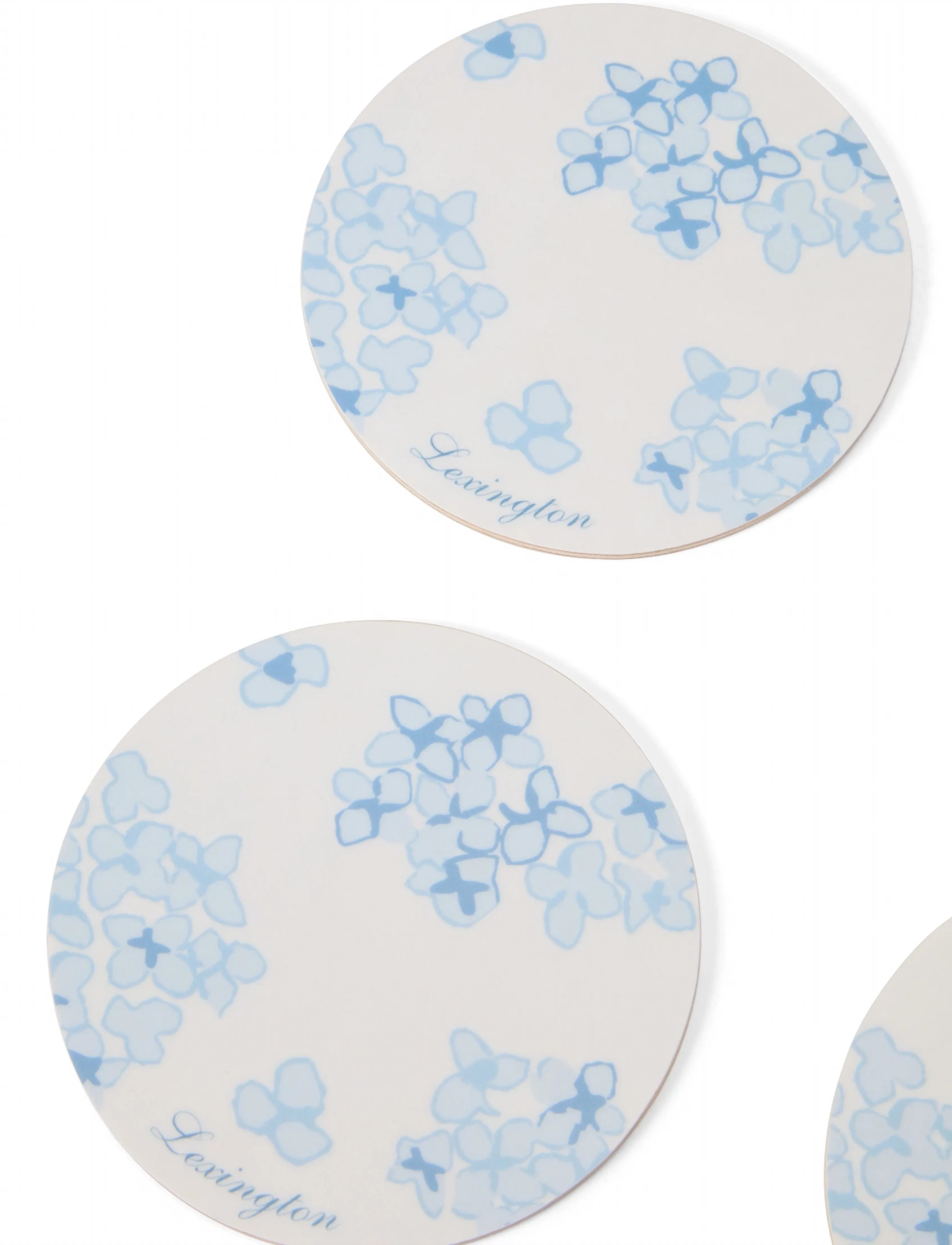 Lexington Home - Laminated Double-Sided Coaster (set of 4) - podstawki - blue/white - 5