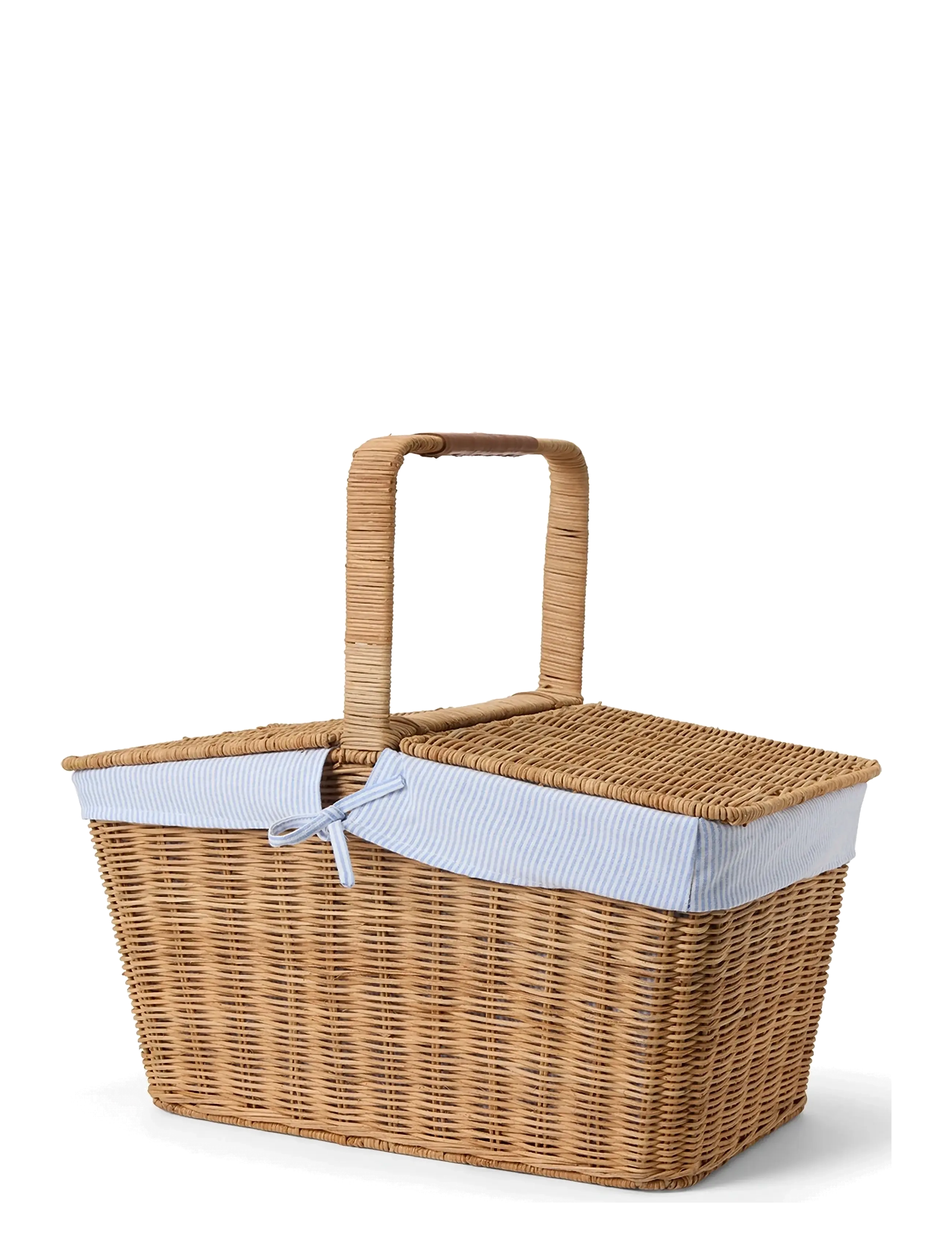 Lexington Home Rattan Picnic Basket with Liner - Kampagne - NATURAL / natural