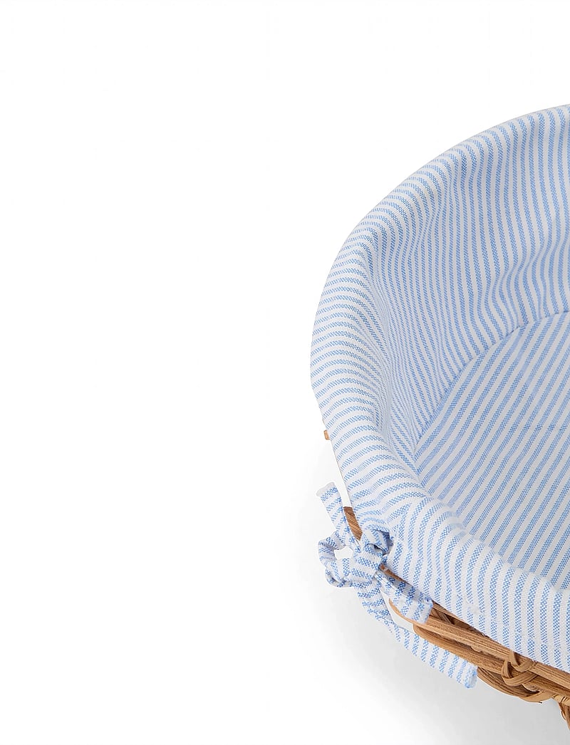 Lexington Home - Wavy Rattan Basket with Liner (Diam 26cm) - leivakastid ja -korvid - natural - 2