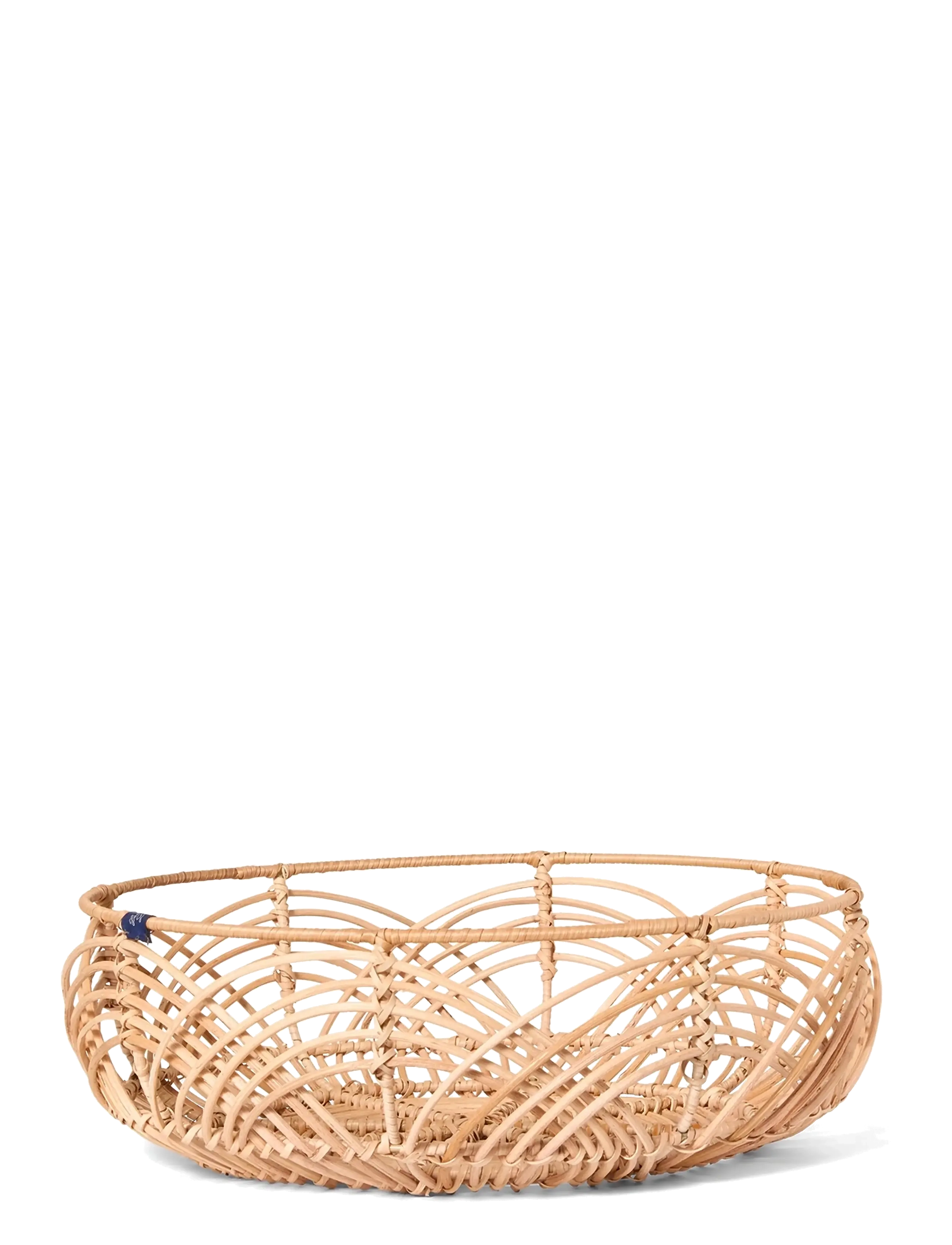 Wavy Rattan Basket (Diam 38cm)