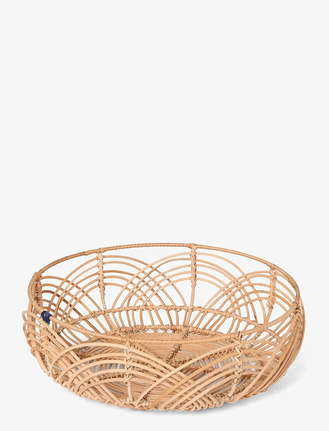 Lexington Home - Wavy Rattan Basket (Diam 38cm) - hoiukorvid - natural - 1