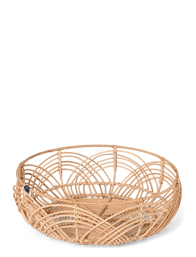 Lexington Home - Wavy Rattan Basket (Diam 38cm) - hoiukorvid - natural - 1