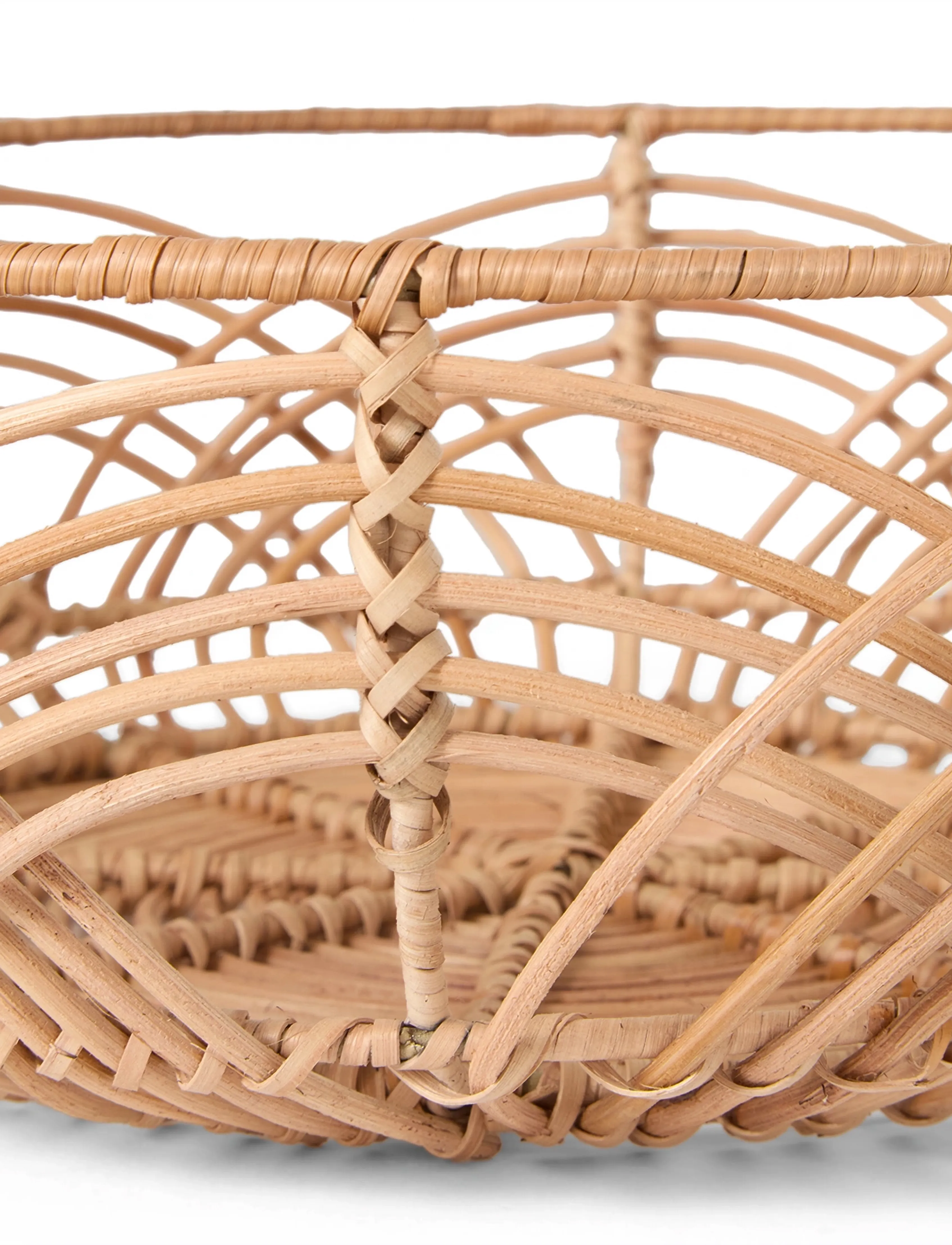 Lexington Home - Wavy Rattan Basket (Diam 38cm) - paniers de stockage - natural - 4