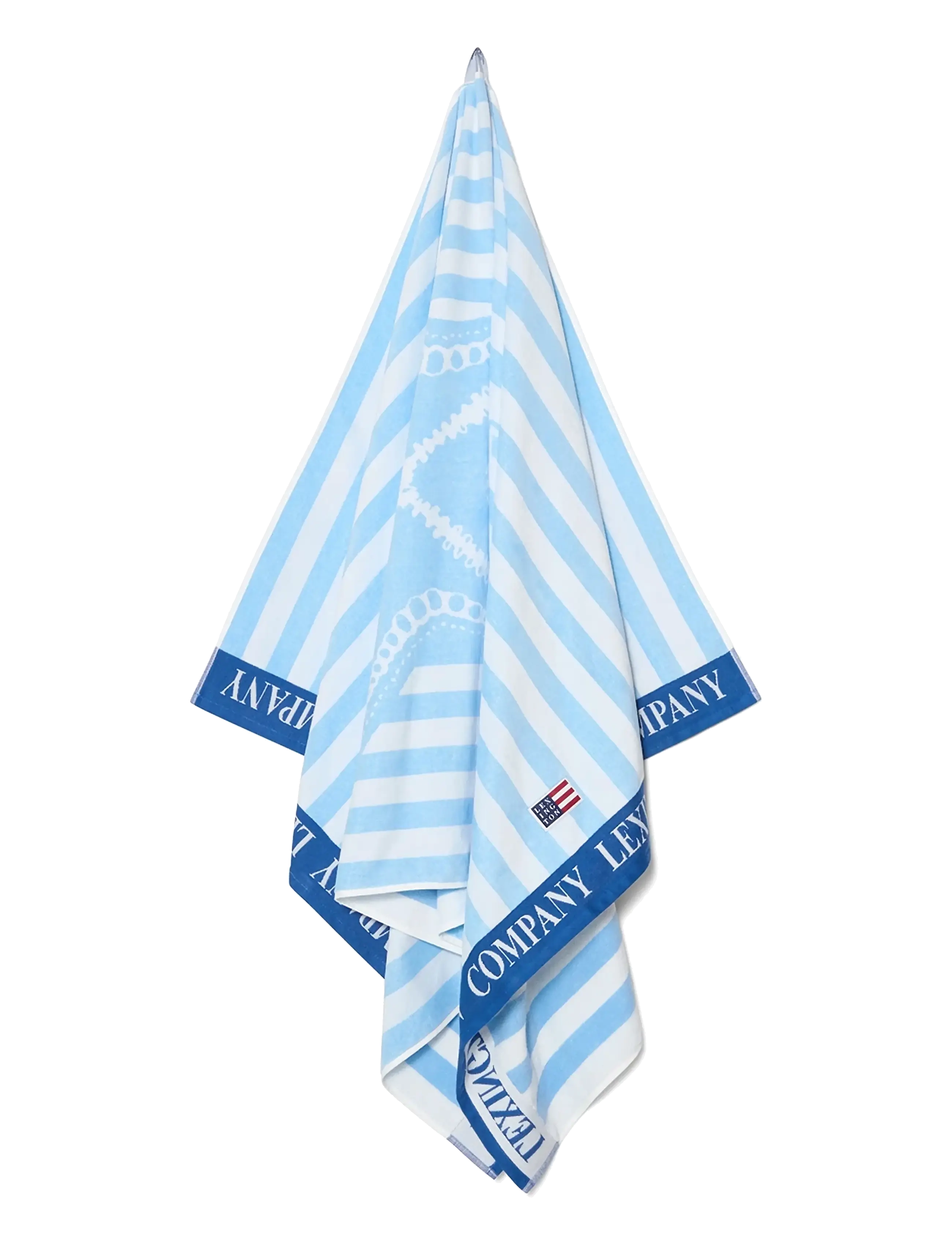 Lexington Home - Summer Cotton Velour Beach Towel - serviettes pour le bain - blue/white - 1