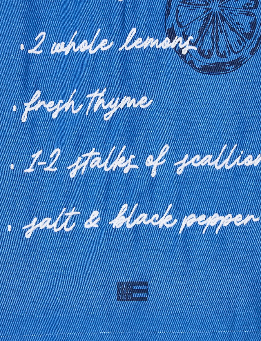 Lexington Home - Grilled Sea Bass Organic Cotton Kitchen Towel - küchenhandtücher - blue - 2