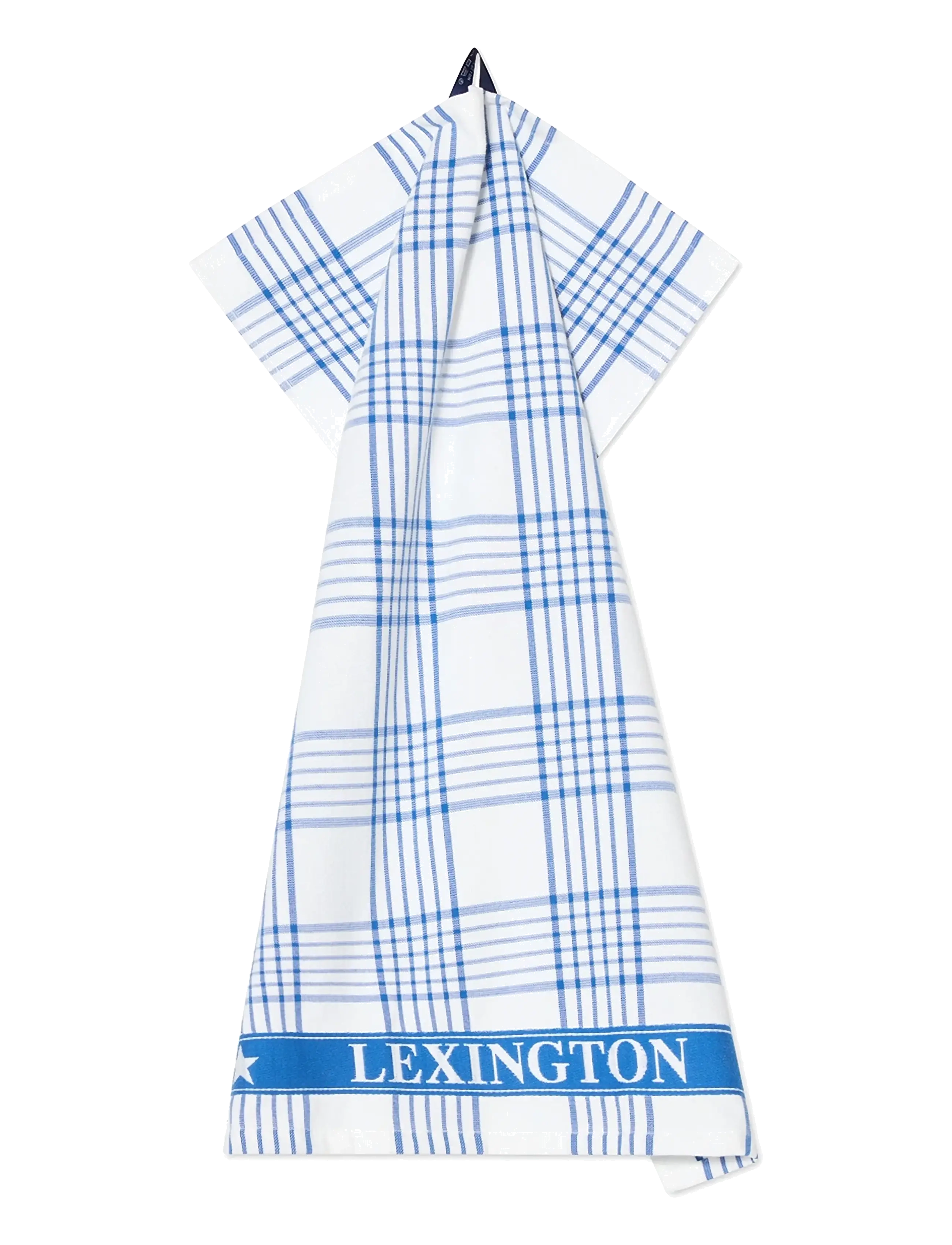 Lexington Home Checked Org Cotton Terry Kitchen Towel, Kitchen Håndklæde, Hvid, Str: 50X70