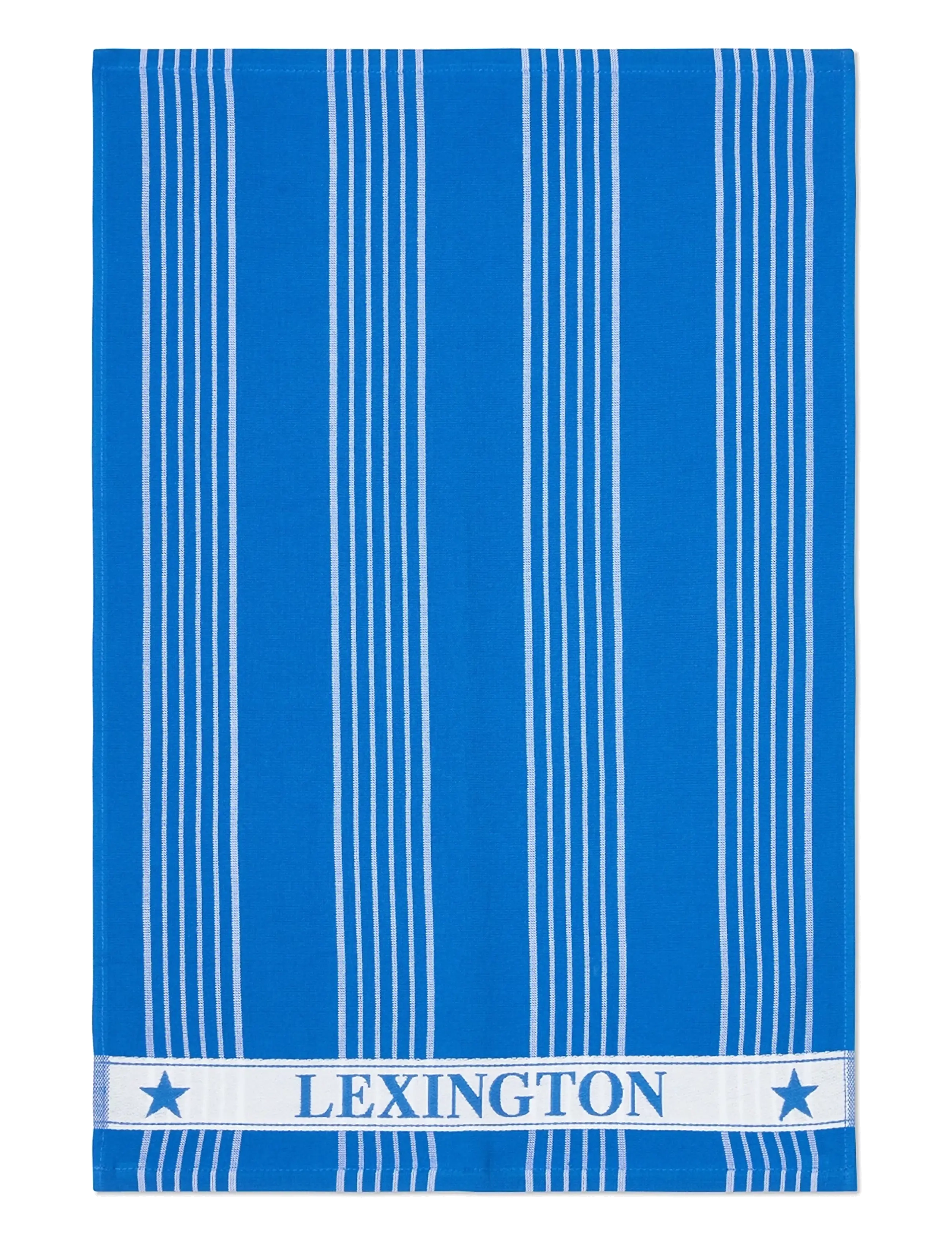 Lexington Home - Striped Organic Cotton Terry Kitchen Towel - torchons - blue/white - 2