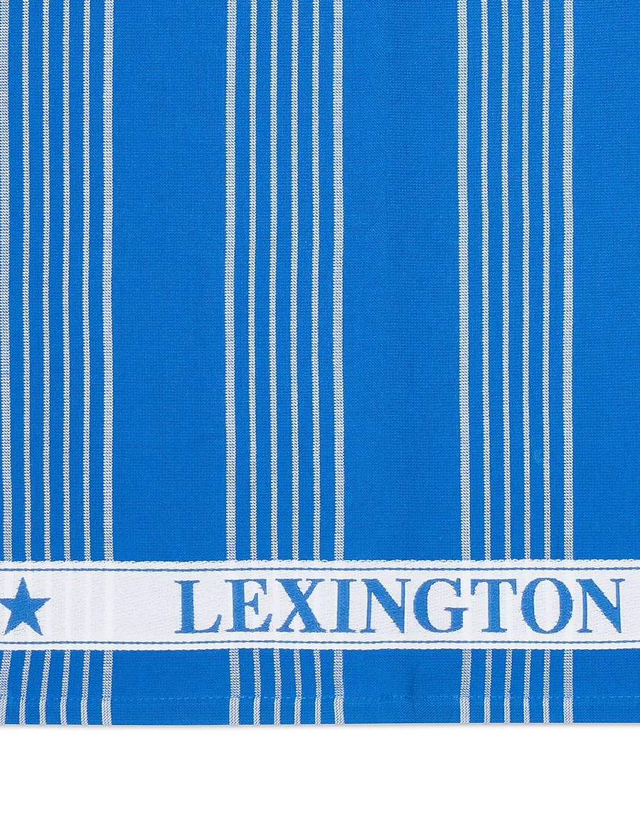 Lexington Home - Striped Organic Cotton Terry Kitchen Towel - köögirätikud - blue/white - 3