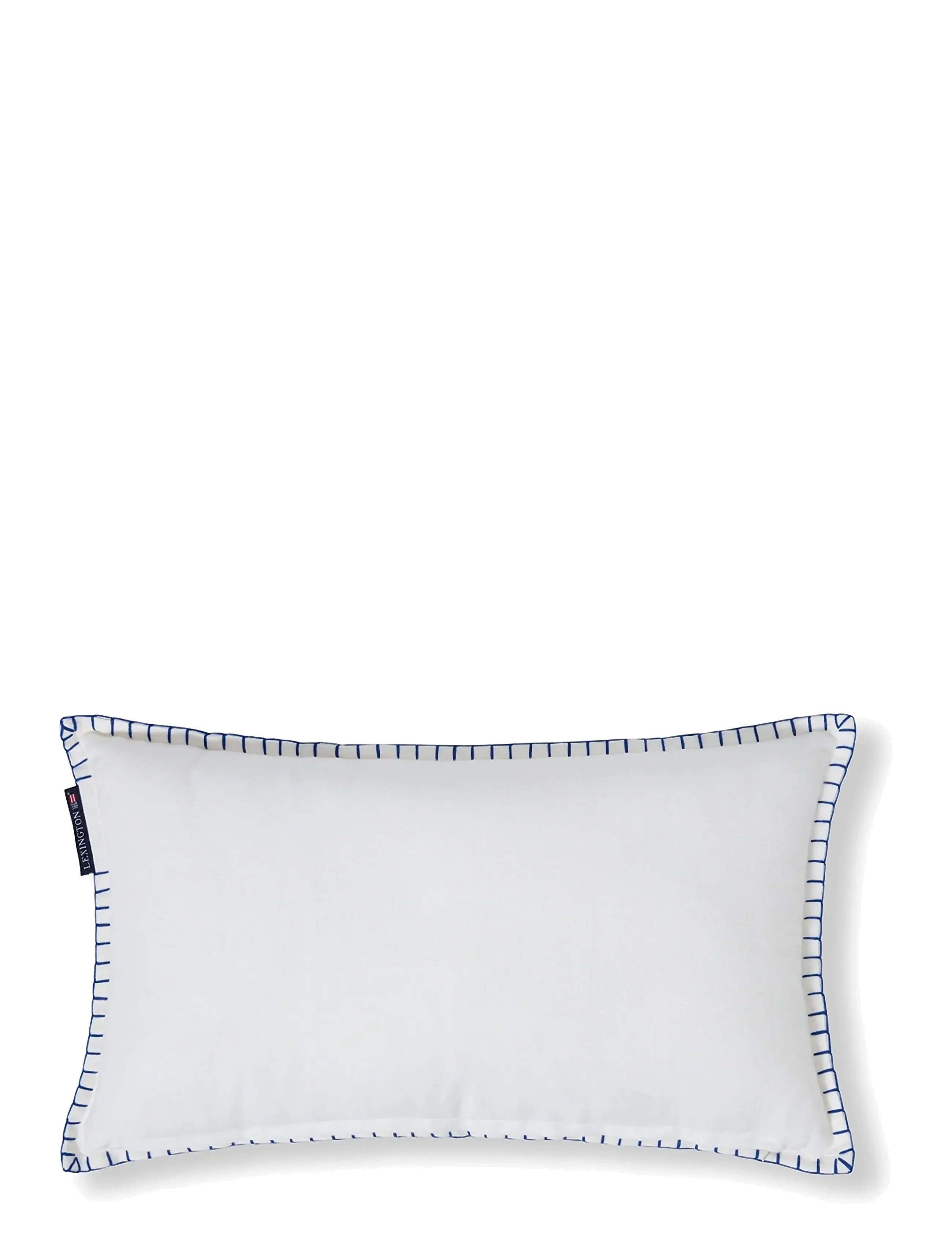 Lexington Home - Logo Linen/Cotton 50x30 Pillow - coussins - white/blue - 1