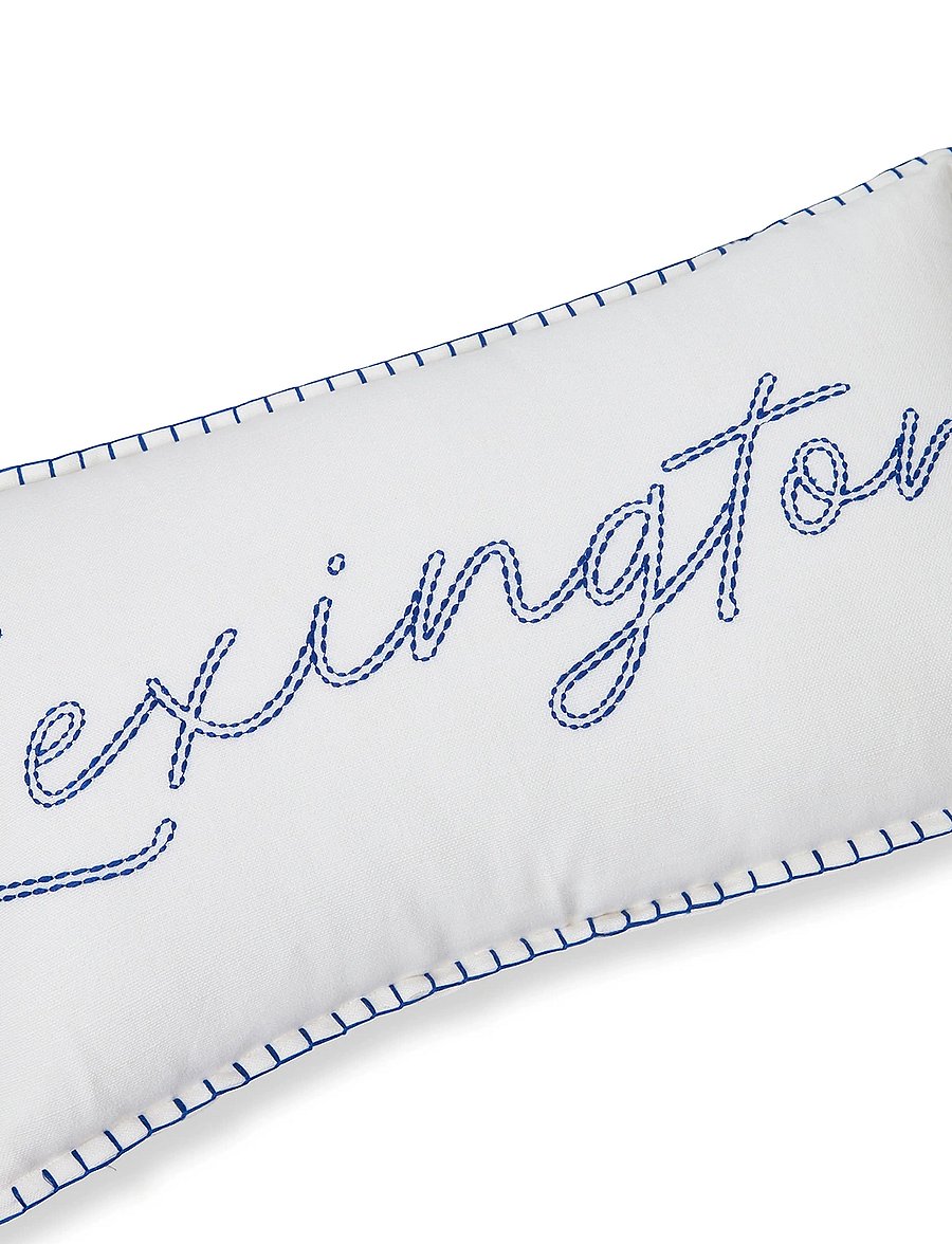 Lexington Home - Logo Linen/Cotton 50x30 Pillow - padjad - white/blue - 2