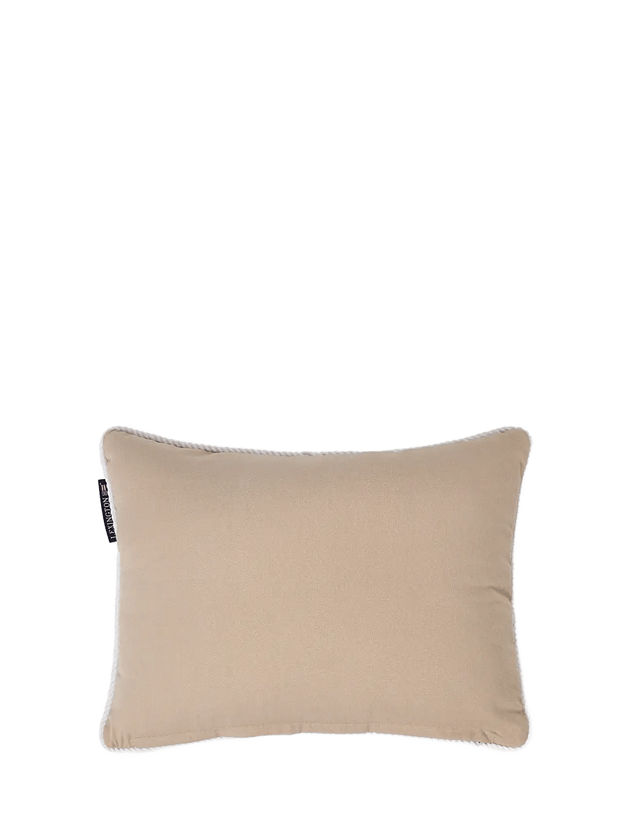Lexington Home - Logo Organic Cotton 40x30 Pillow - beige/white - 1