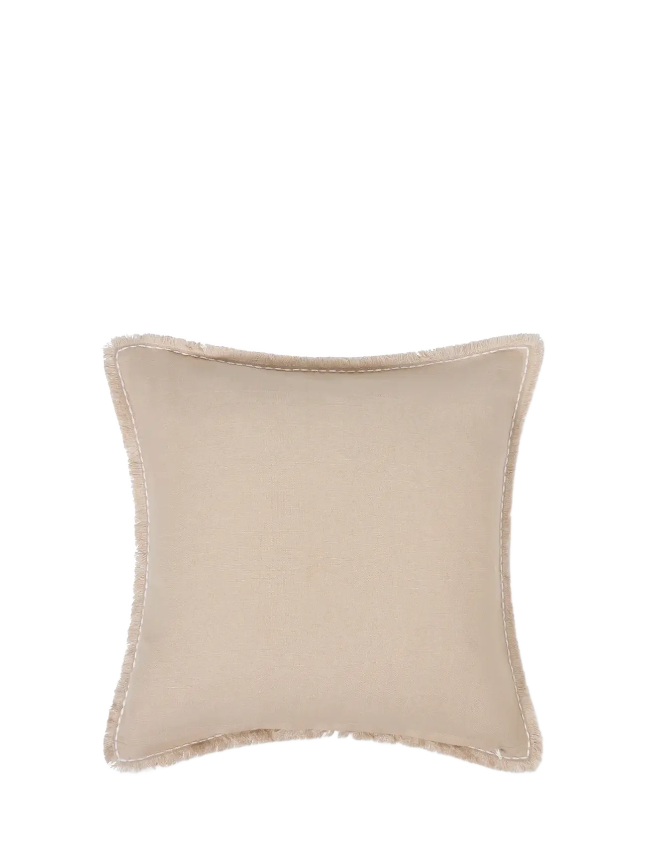 Lexington Home - Summer Embroidered Patch Linen/Cotton Pillow Cover - púðar - beige/white - 1
