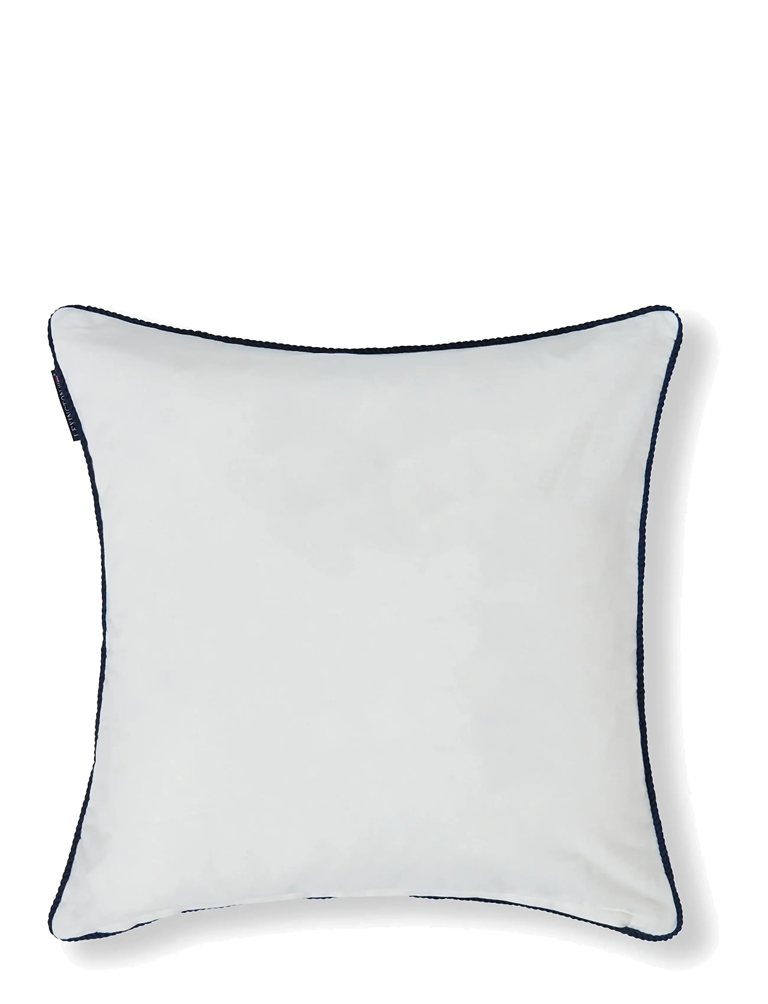 Lexington Home - White Logo Organic Cotton Twill Pillow Cover - white/blue - 1